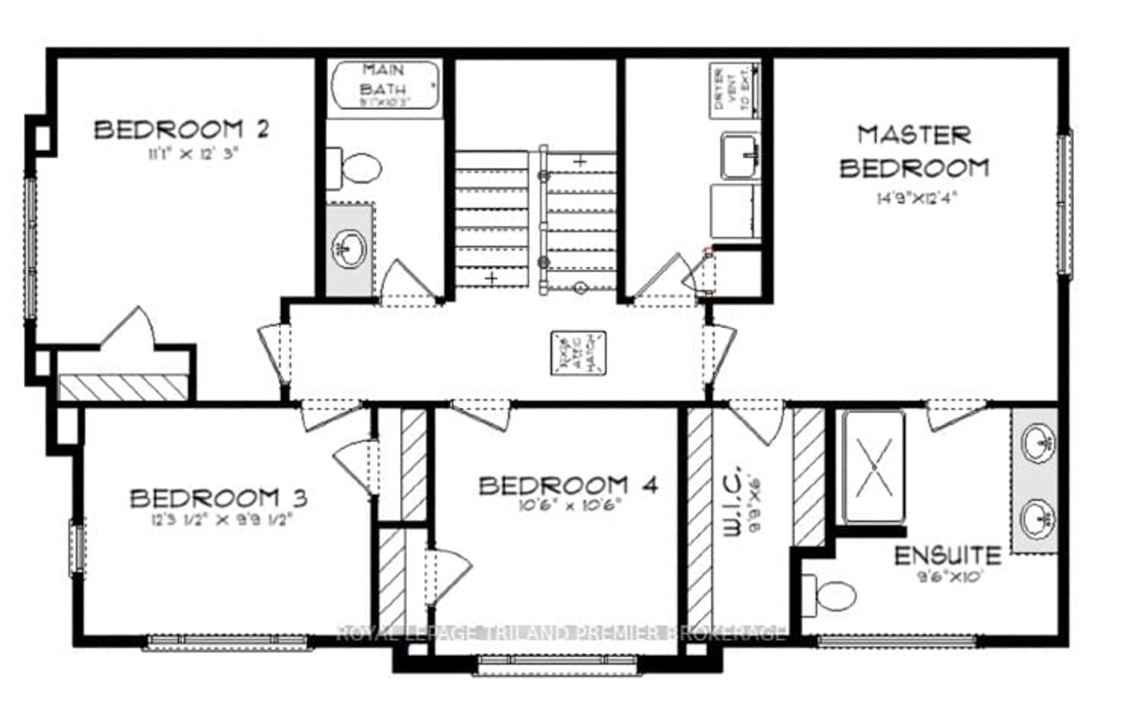 Floor plan for 1585 CHICKADEE Tr, London South Ontario N6M 1G4