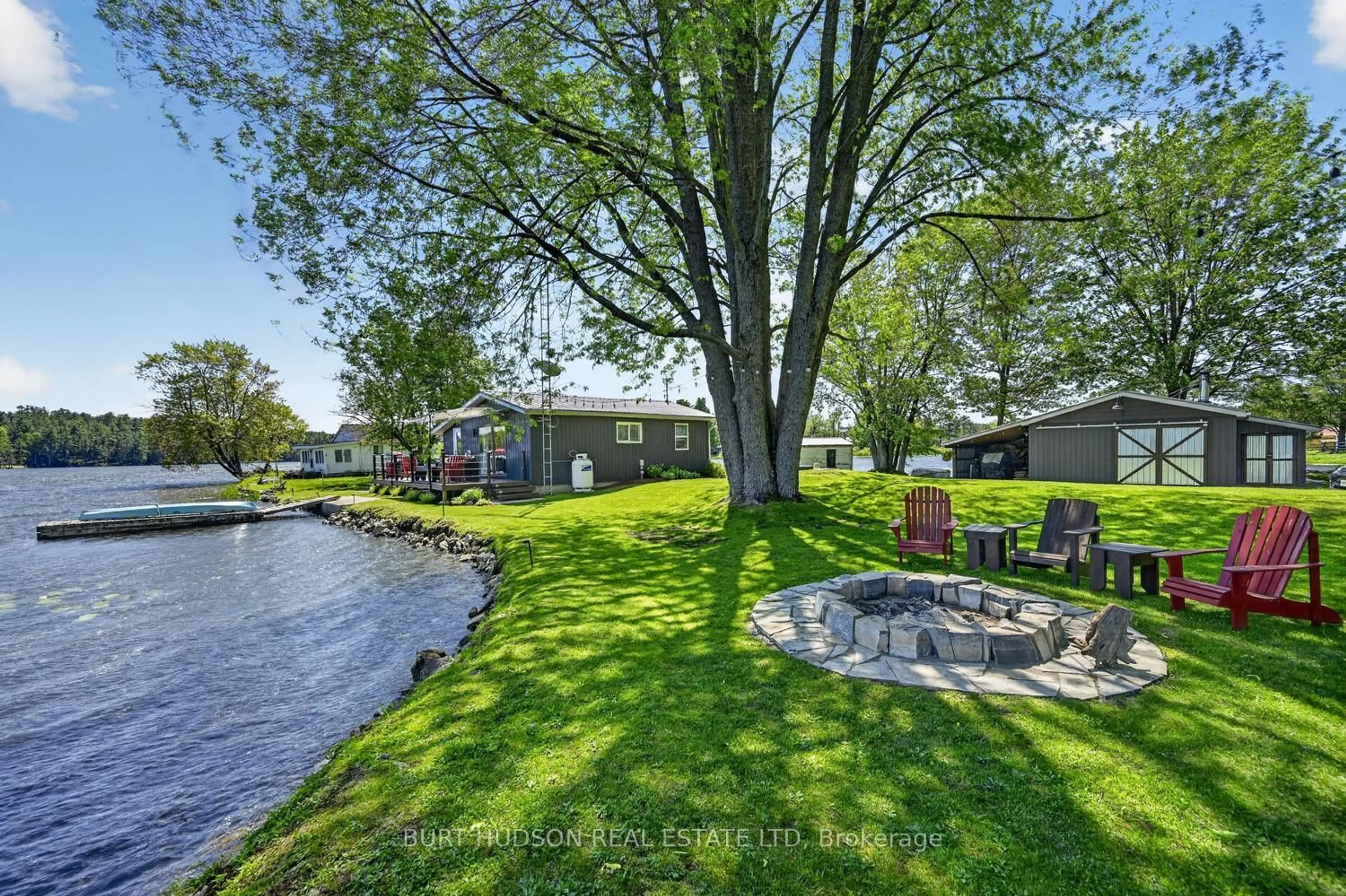 Patio, water/lake/river/ocean view for 75B Temperance Lake Rd, Athens Ontario K0E 1B0