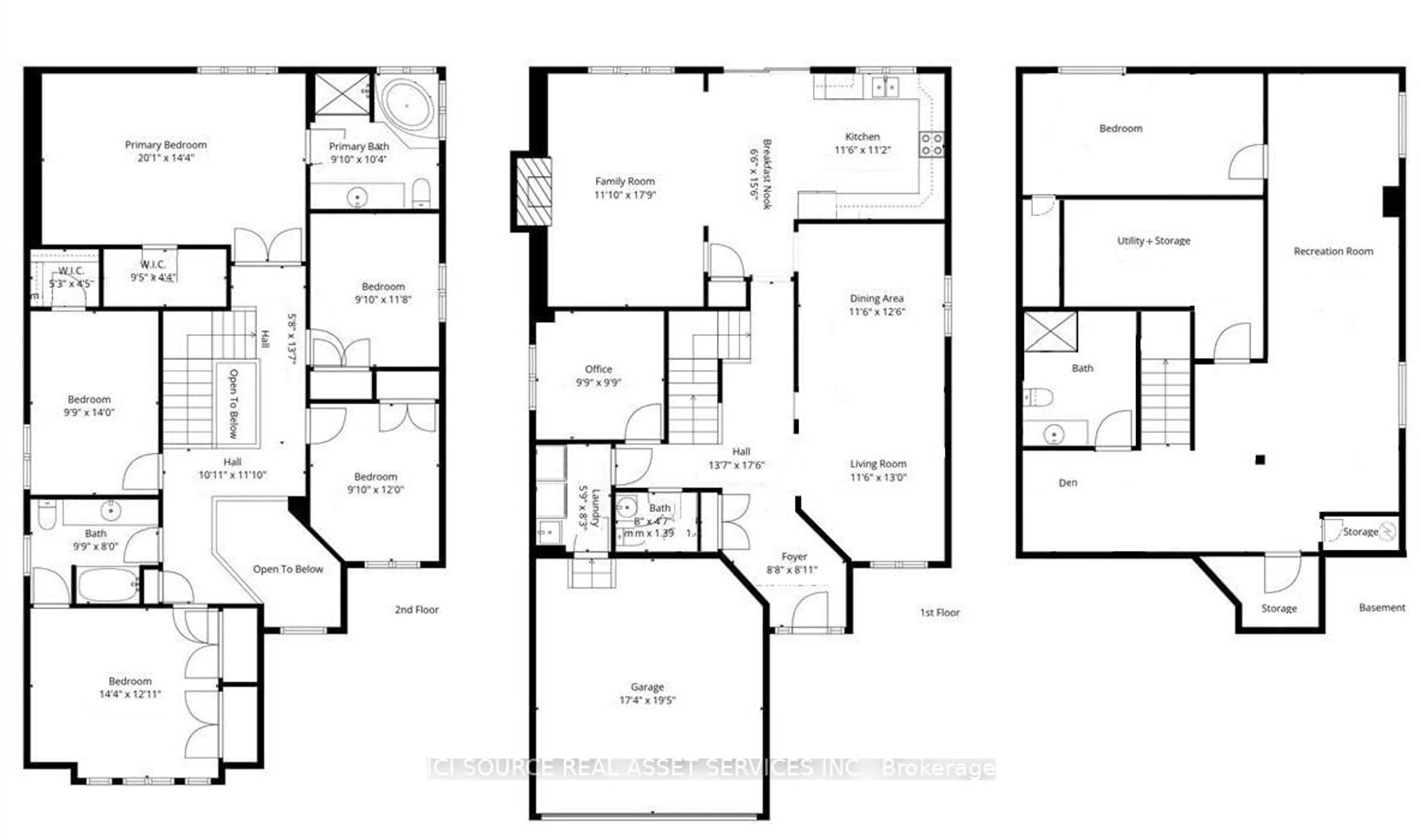Floor plan for 124 Culloden Cres, Ottawa Ontario K2J 5Z9