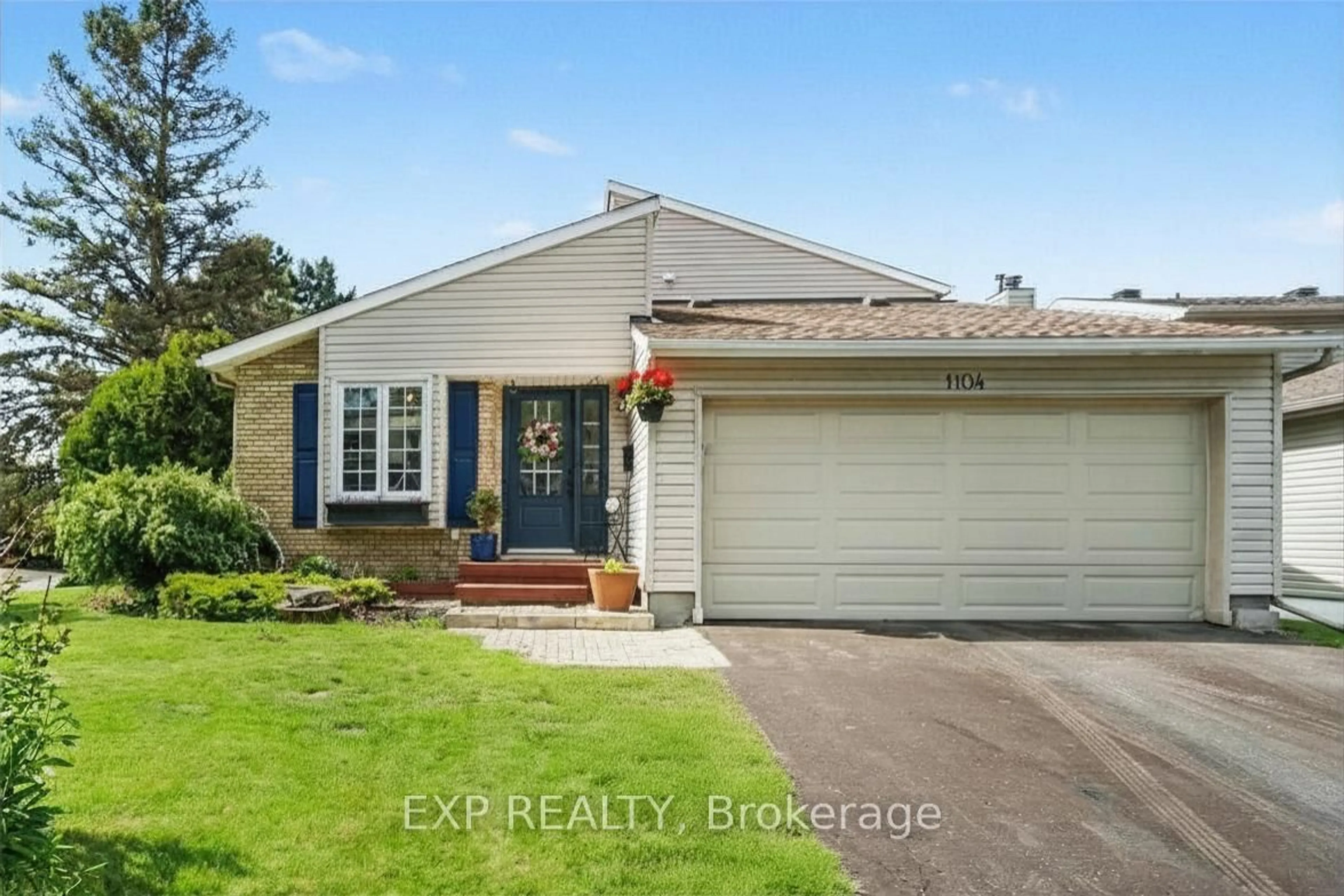 Home with vinyl exterior material, street for 1104 Chateau Cres, Ottawa Ontario K1C 2E1