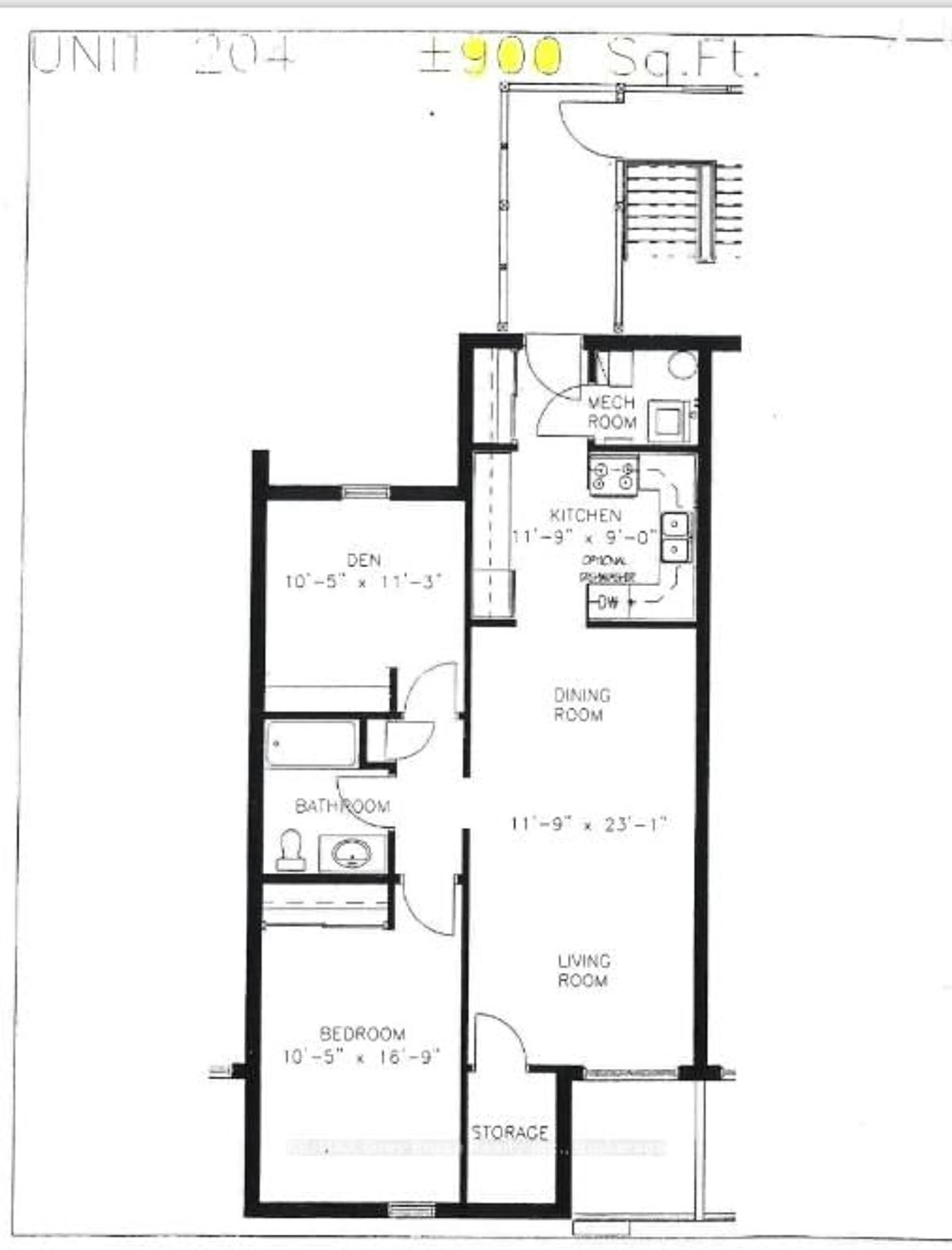 Floor plan for 1550 12th Ave #204, Owen Sound Ontario N4K 6Z3