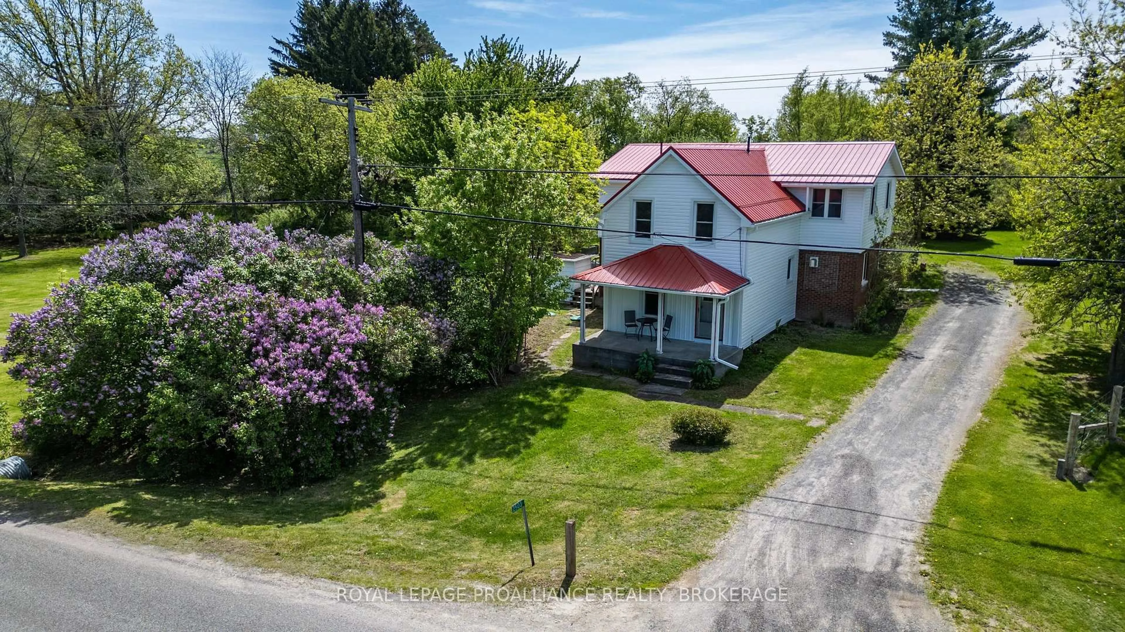 A pic from outside/outdoor area/front of a property/back of a property/a pic from drone, street for 2503 6th Concession Rd, Kingston Ontario K0H 1Y0