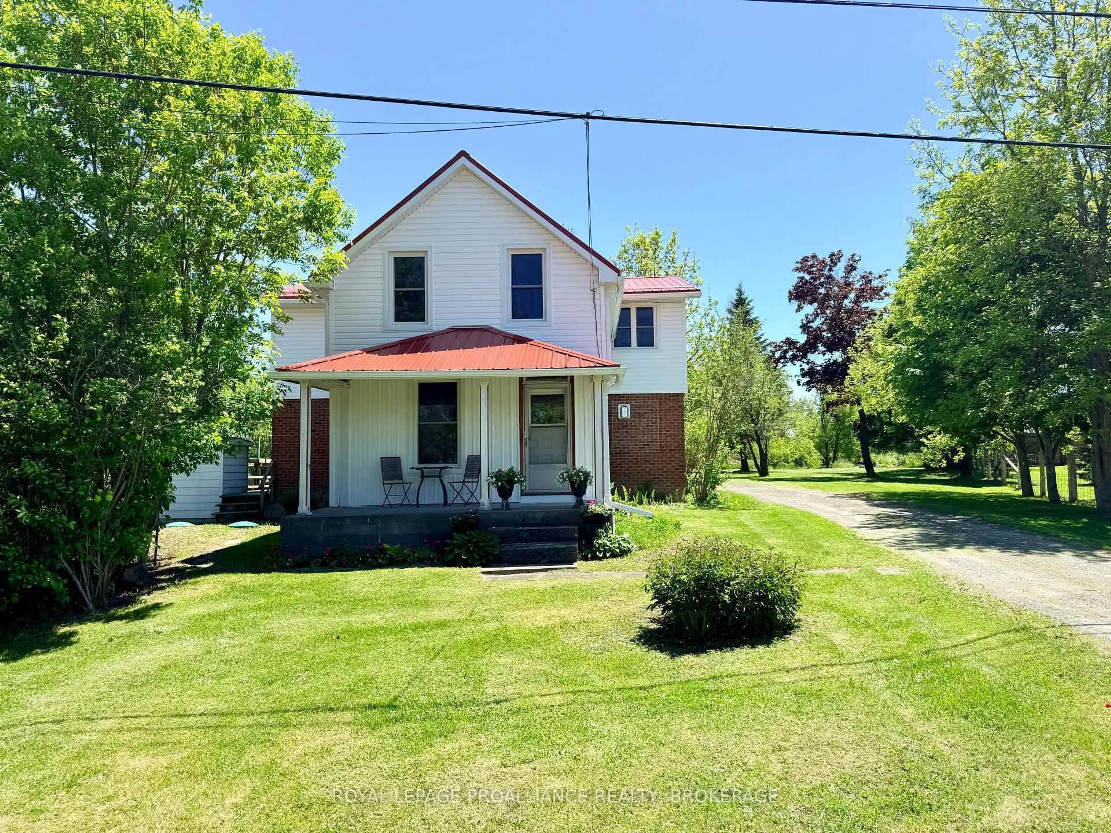 A pic from outside/outdoor area/front of a property/back of a property/a pic from drone, street for 2503 6th Concession Rd, Kingston Ontario K0H 1Y0