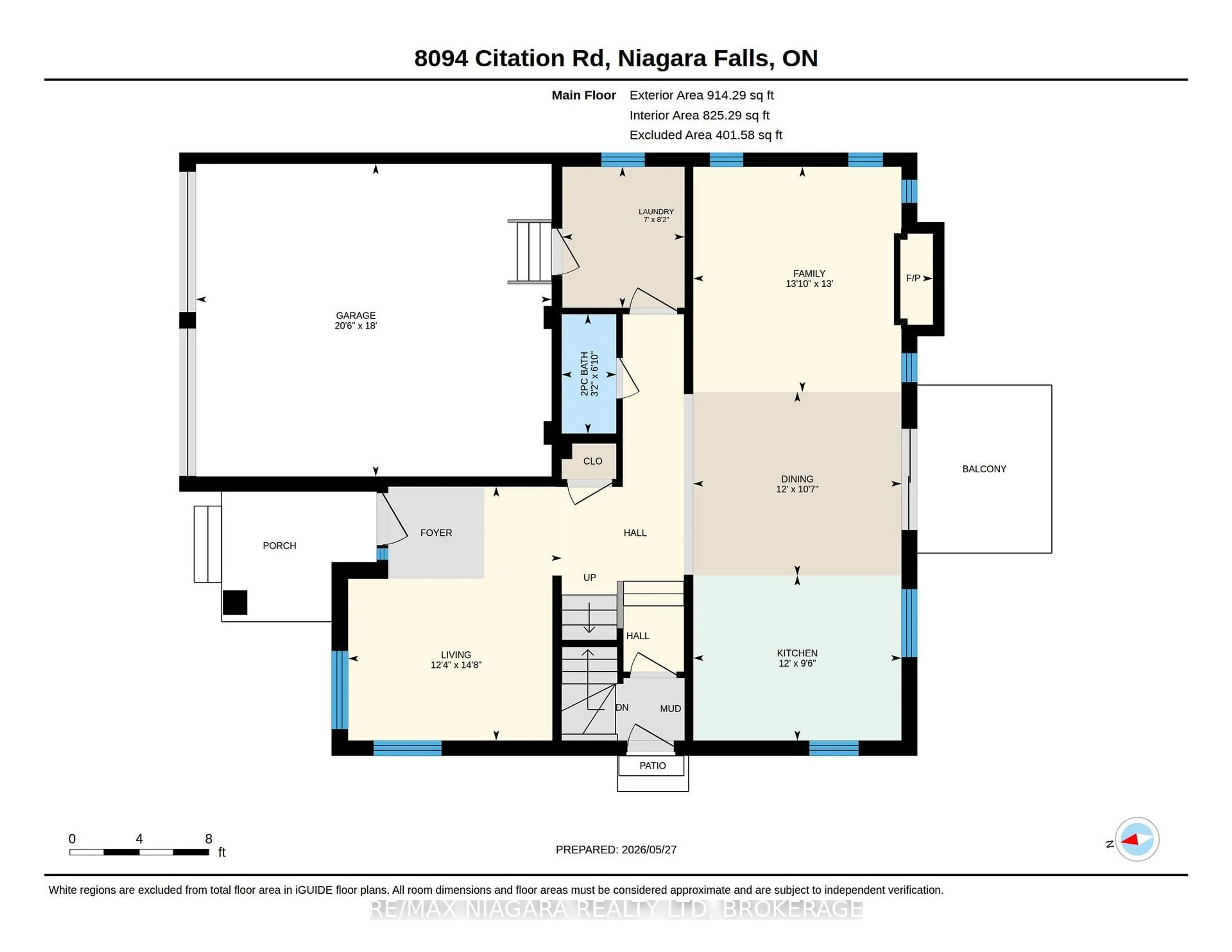 Floor plan for 8094 Citation Rd, Niagara Falls Ontario L2H 3H7