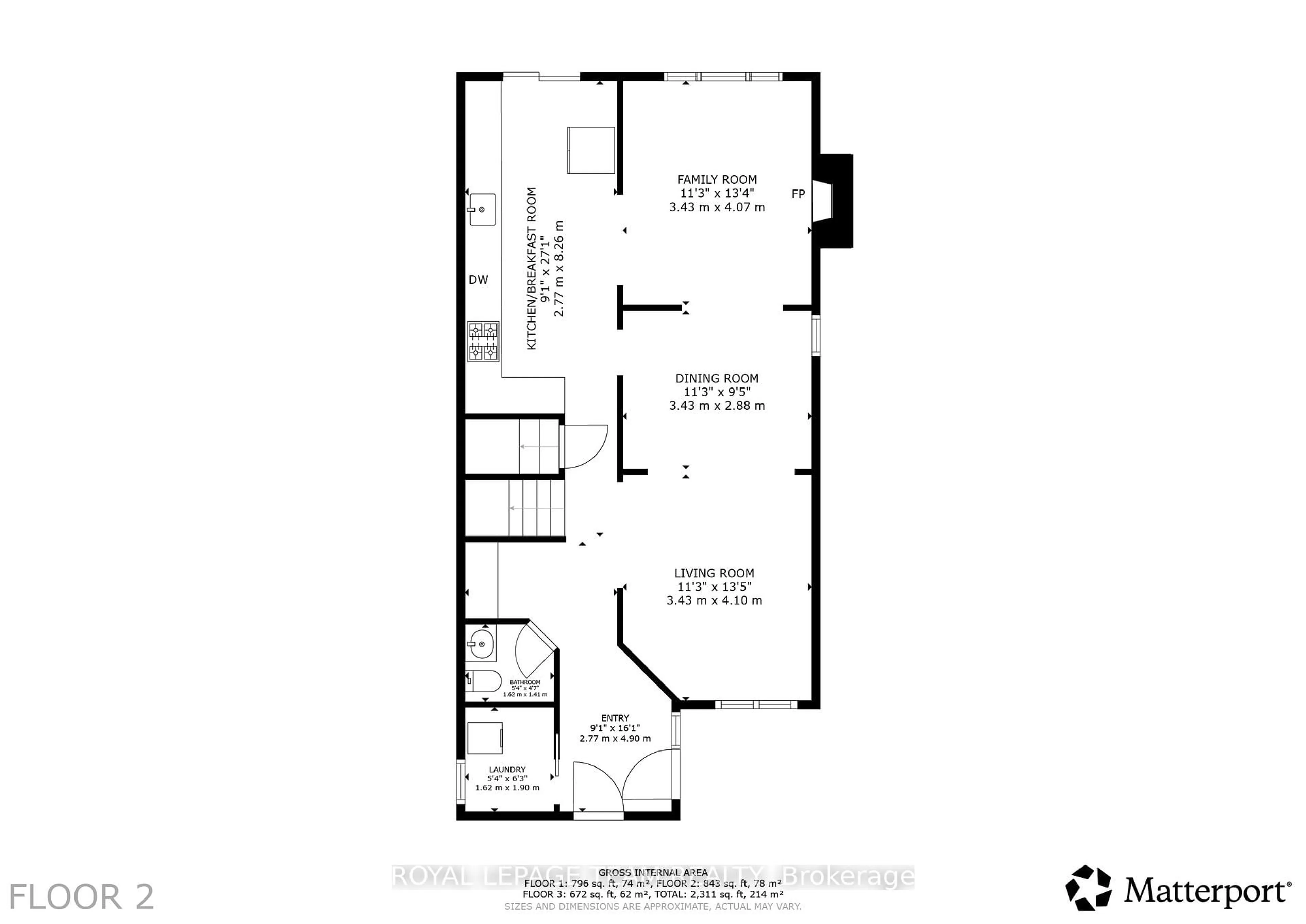 Floor plan for 11 Avonhurst Ave, Ottawa Ontario K2J 4K9
