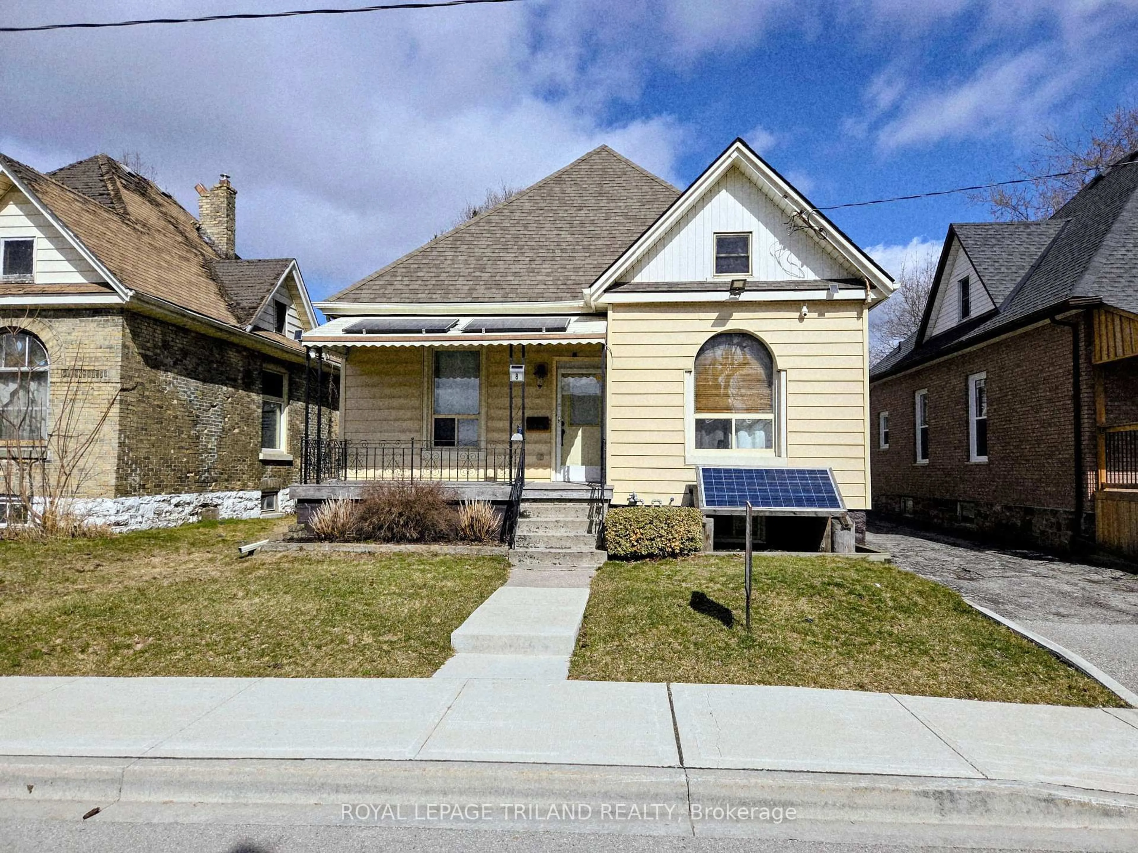 Home with brick exterior material, street for 8 Weldon Ave, St. Thomas Ontario N5P 1J6