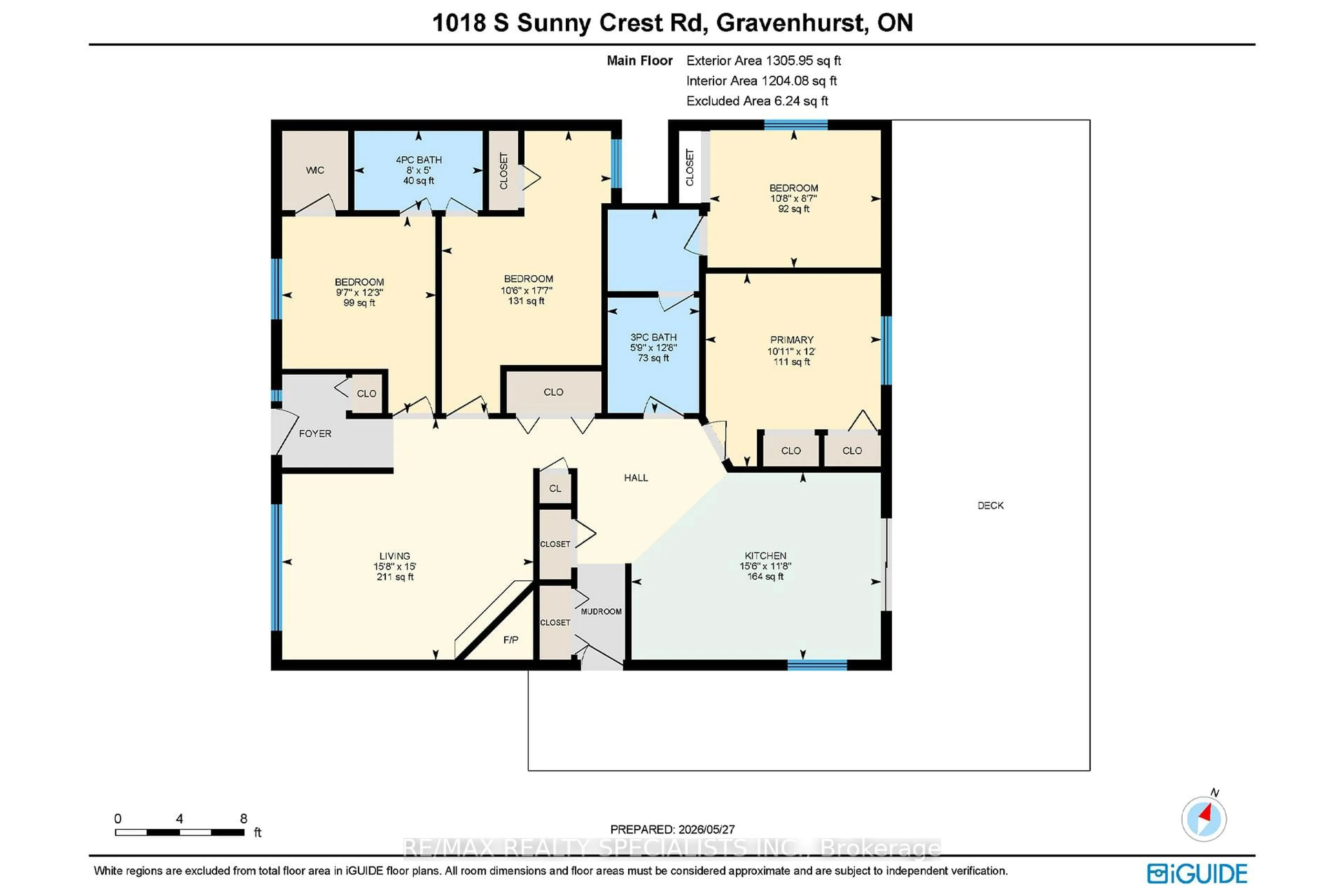 Floor plan for 1018 S Sunny Crest Rd, Gravenhurst Ontario P0E 1G0