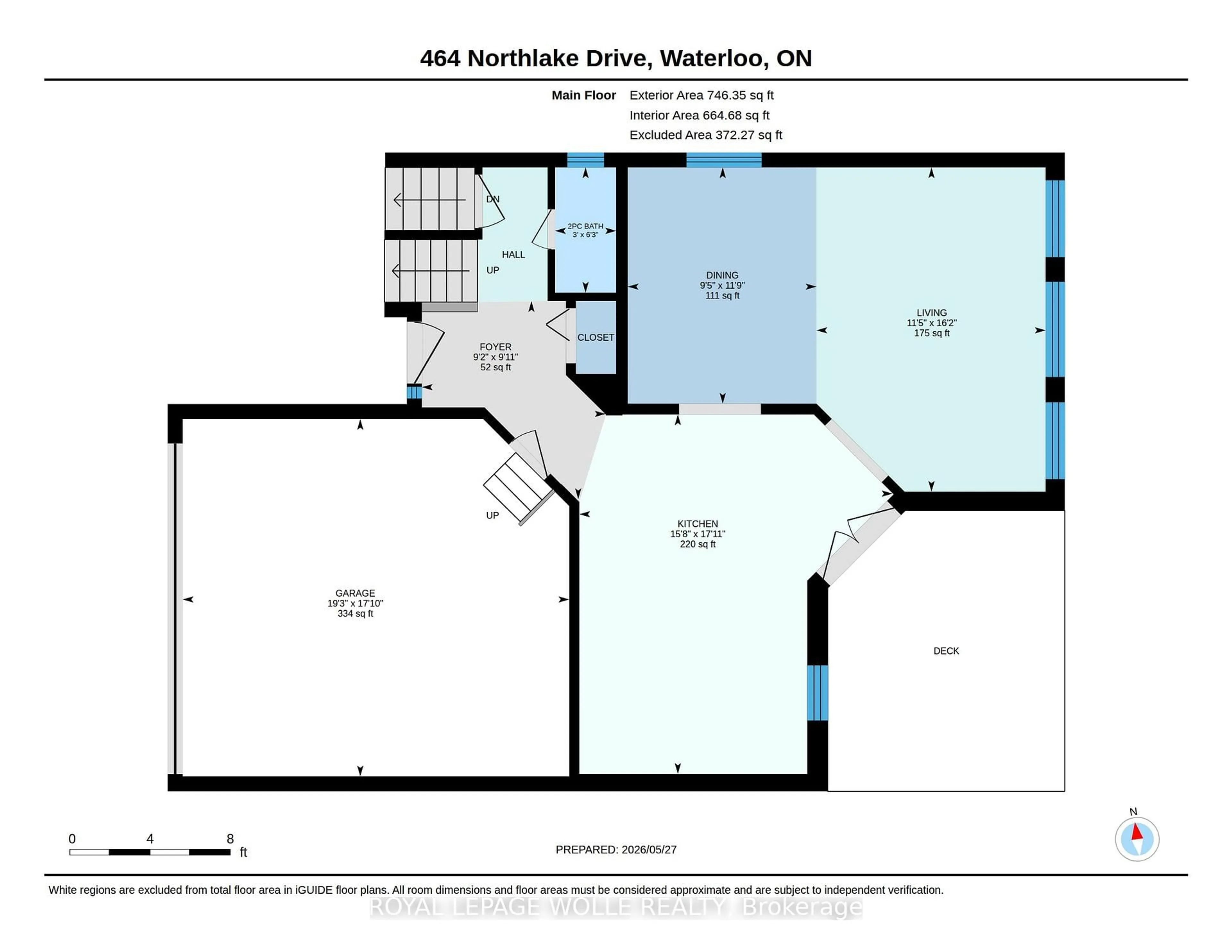 Floor plan for 464 Northlake Dr, Waterloo Ontario N2V 2A4