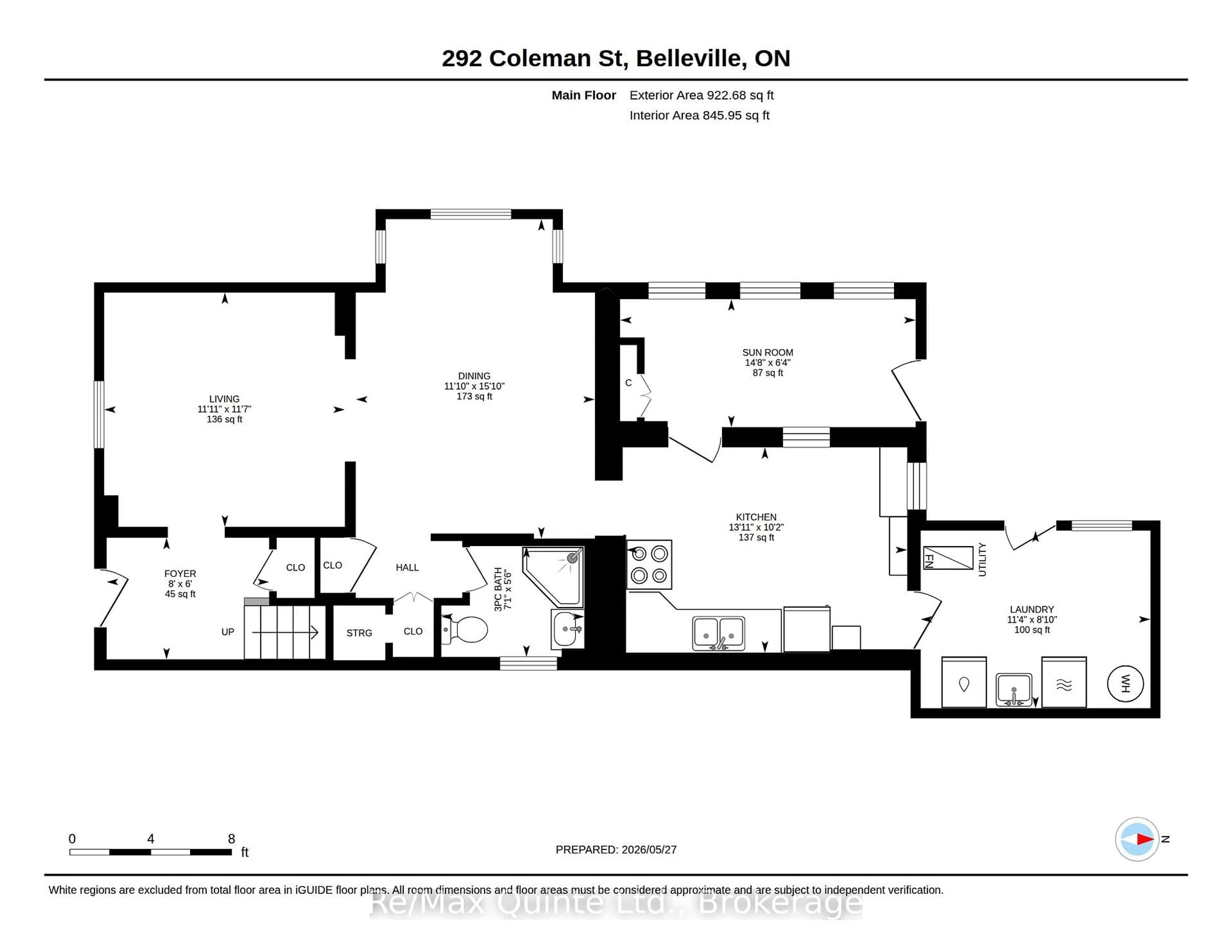 Floor plan for 292 COLEMAN St, Belleville Ontario K8P 3H9