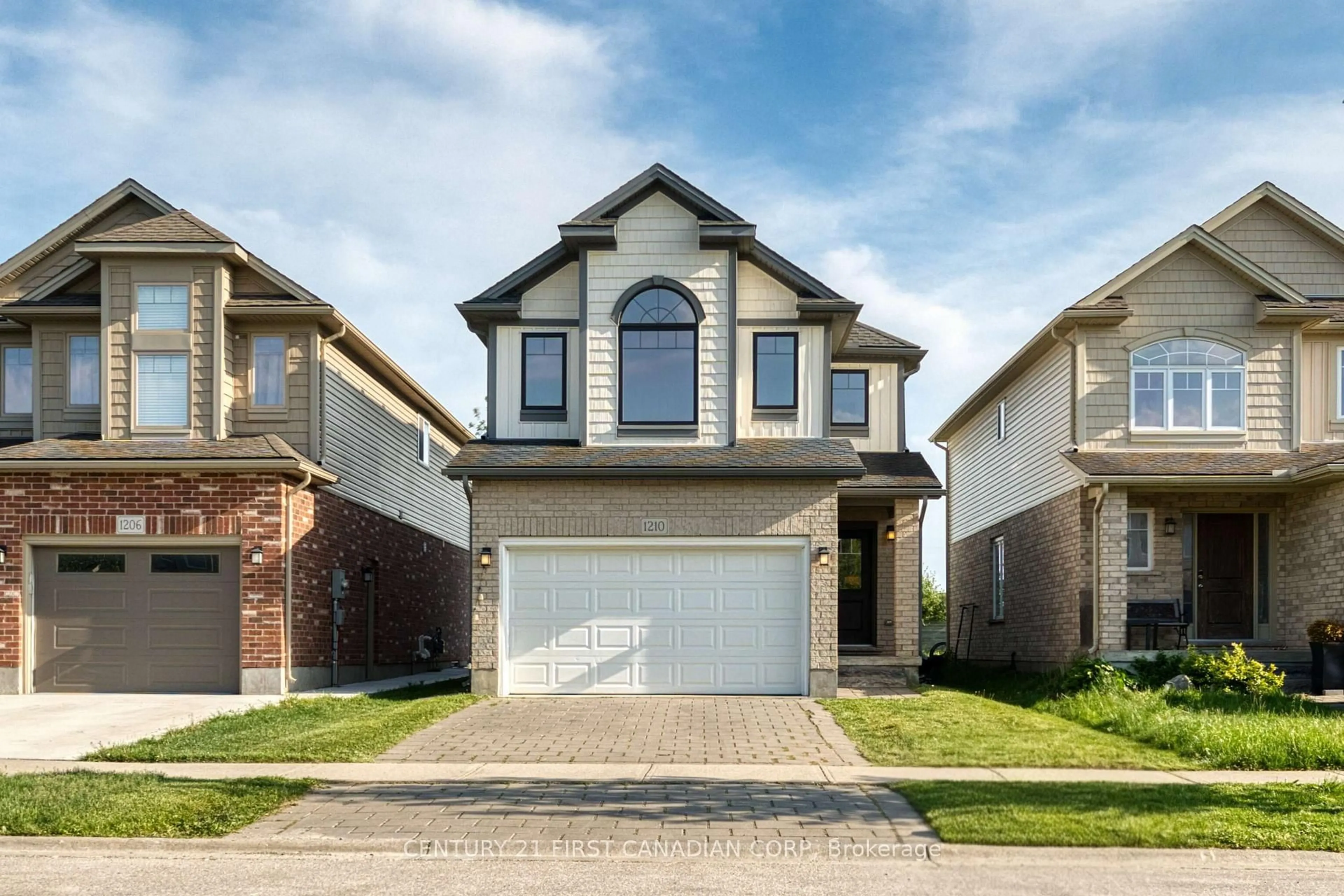 Home with vinyl exterior material, street for 1210 Sandbar St, London North Ontario N6G 0G7
