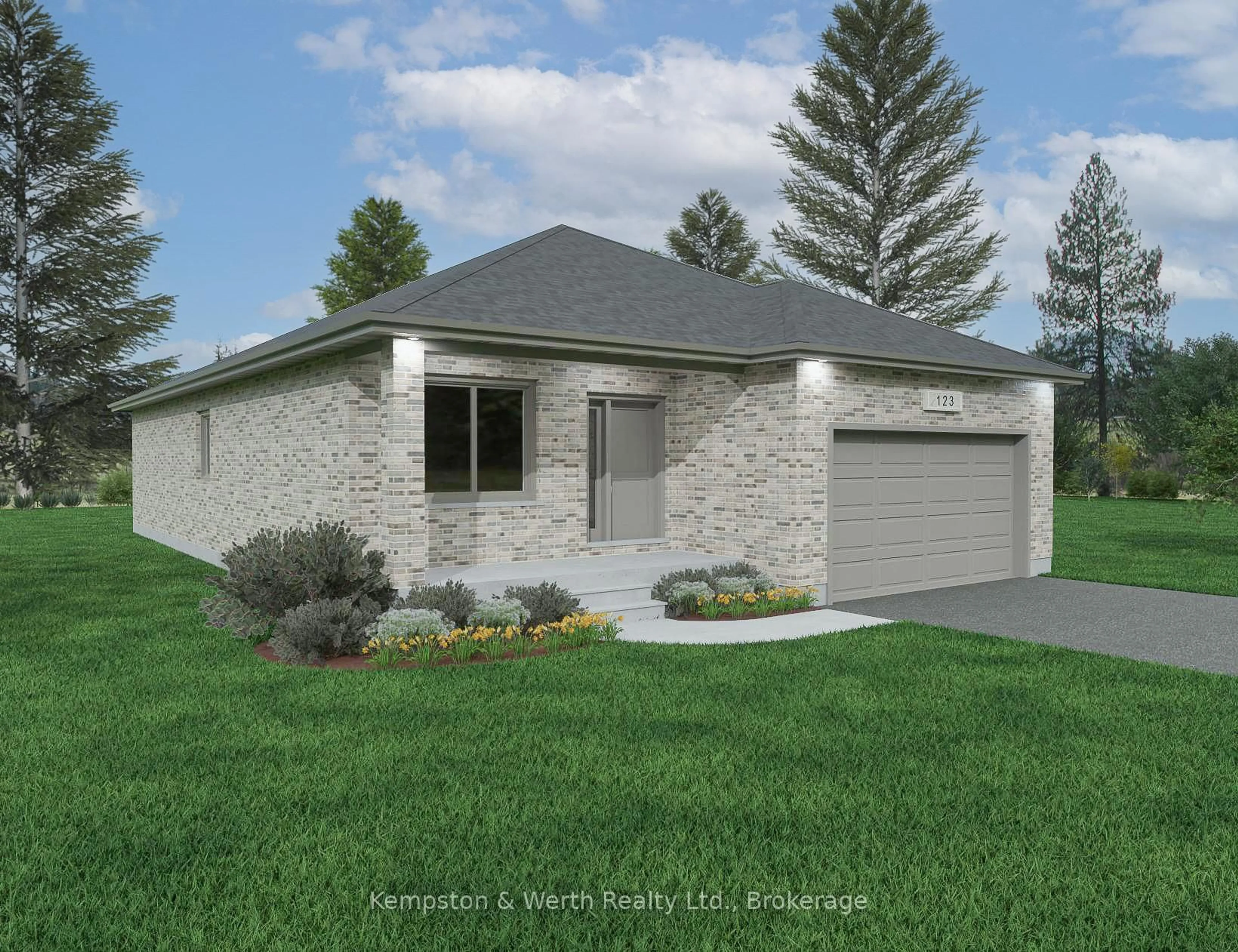 Home with brick exterior material, street for Lot 9 McNally Dr, North Perth Ontario N4W 2C1