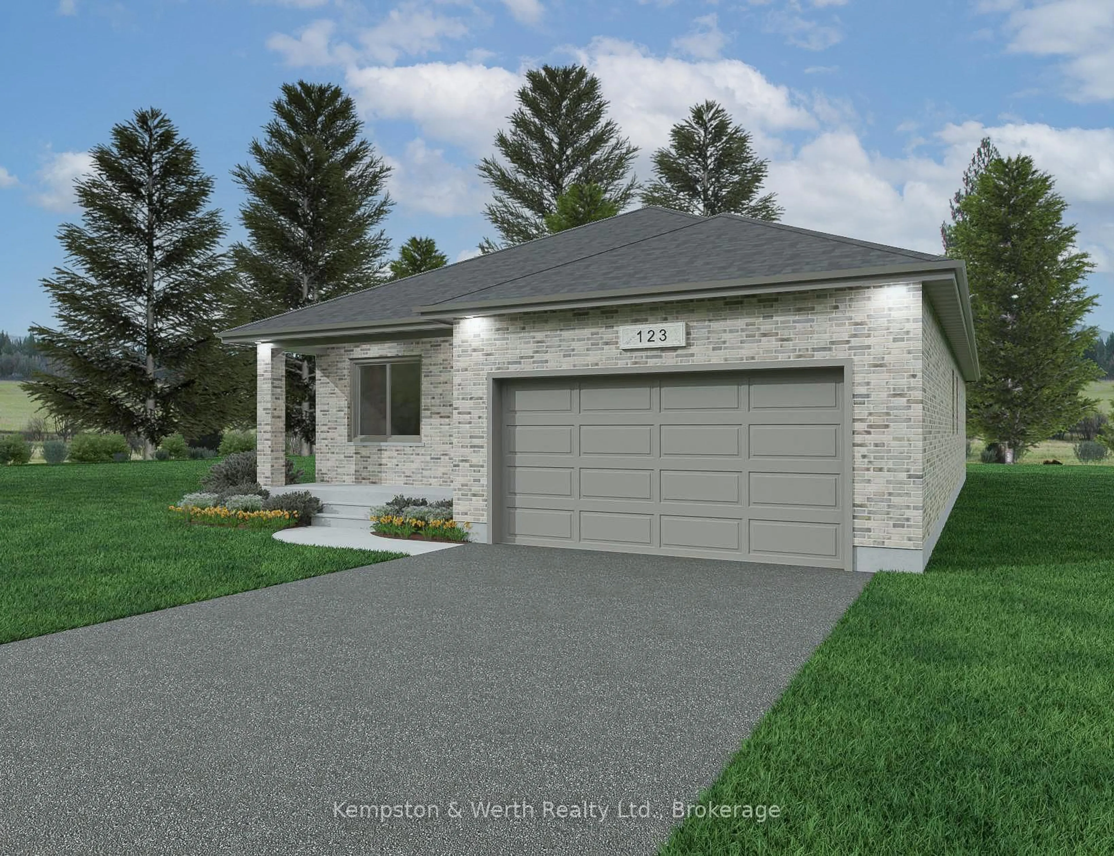 Home with brick exterior material, street for Lot 9 McNally Dr, North Perth Ontario N4W 2C1