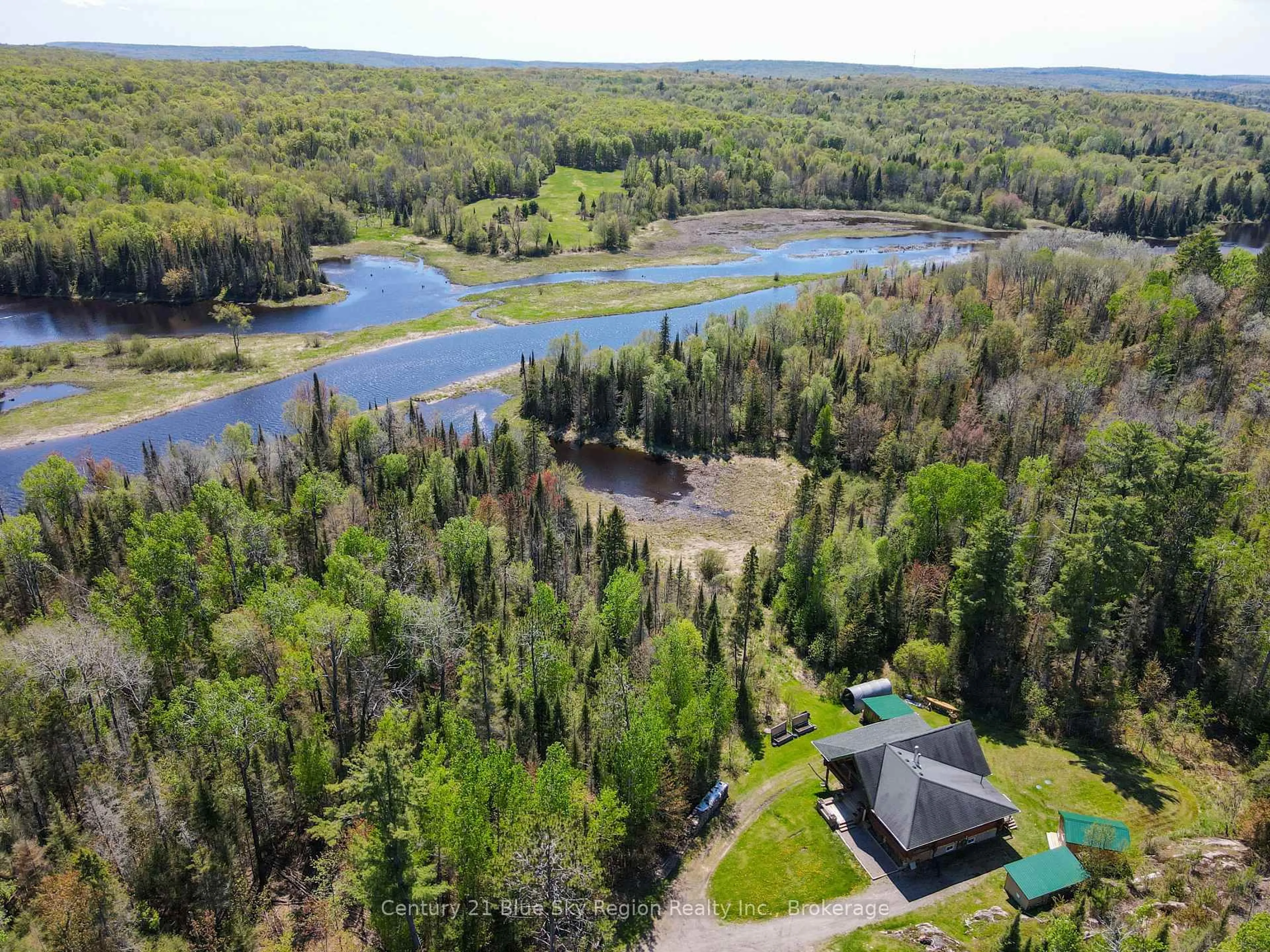 A pic from outside/outdoor area/front of a property/back of a property/a pic from drone, water/lake/river/ocean view for 347 Hazel Glen Rd, Nipissing Ontario P0H 1W0