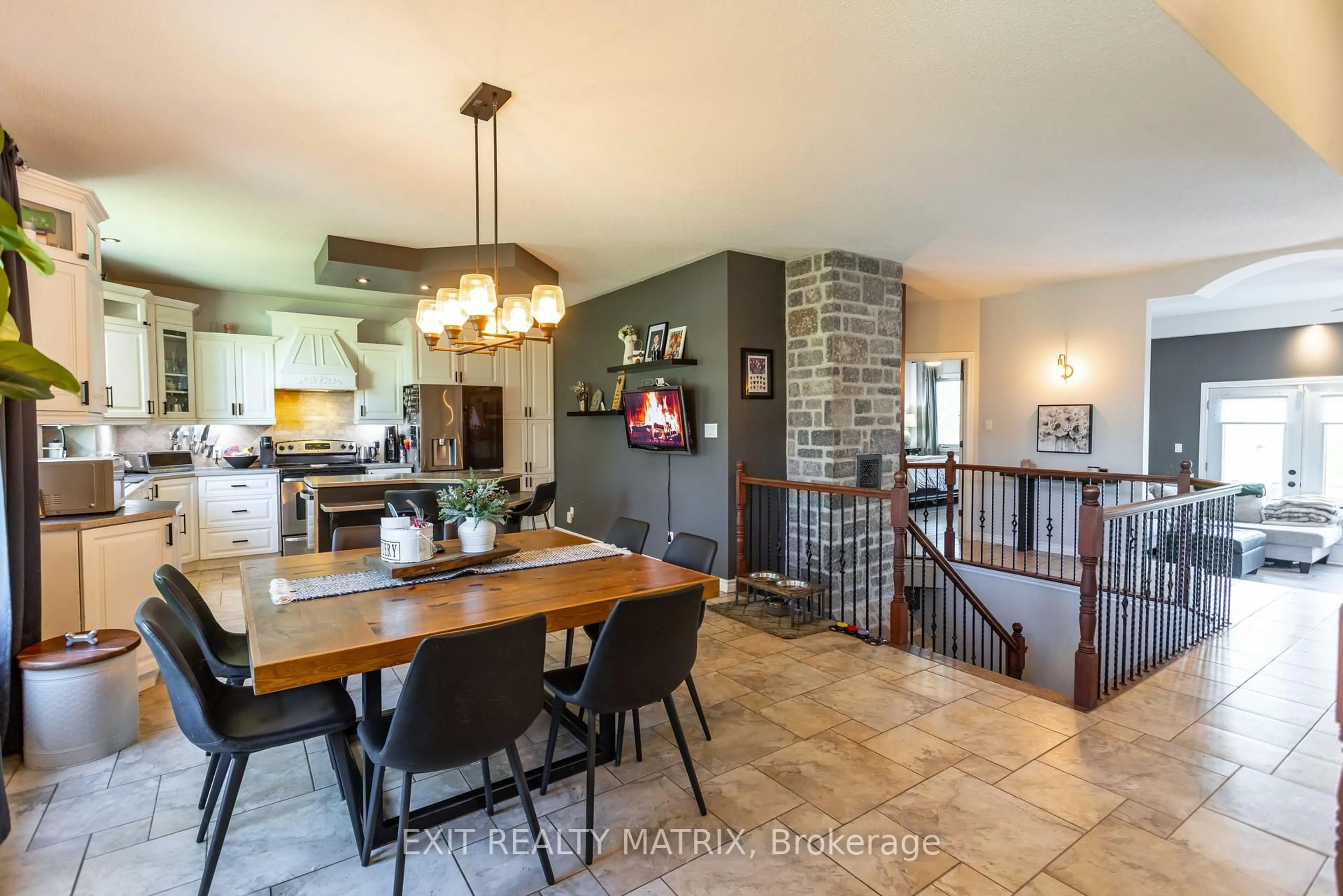 Open concept kitchen, ceramic/tile floor for 176 Principale St, The Nation Ontario K0A 3C0