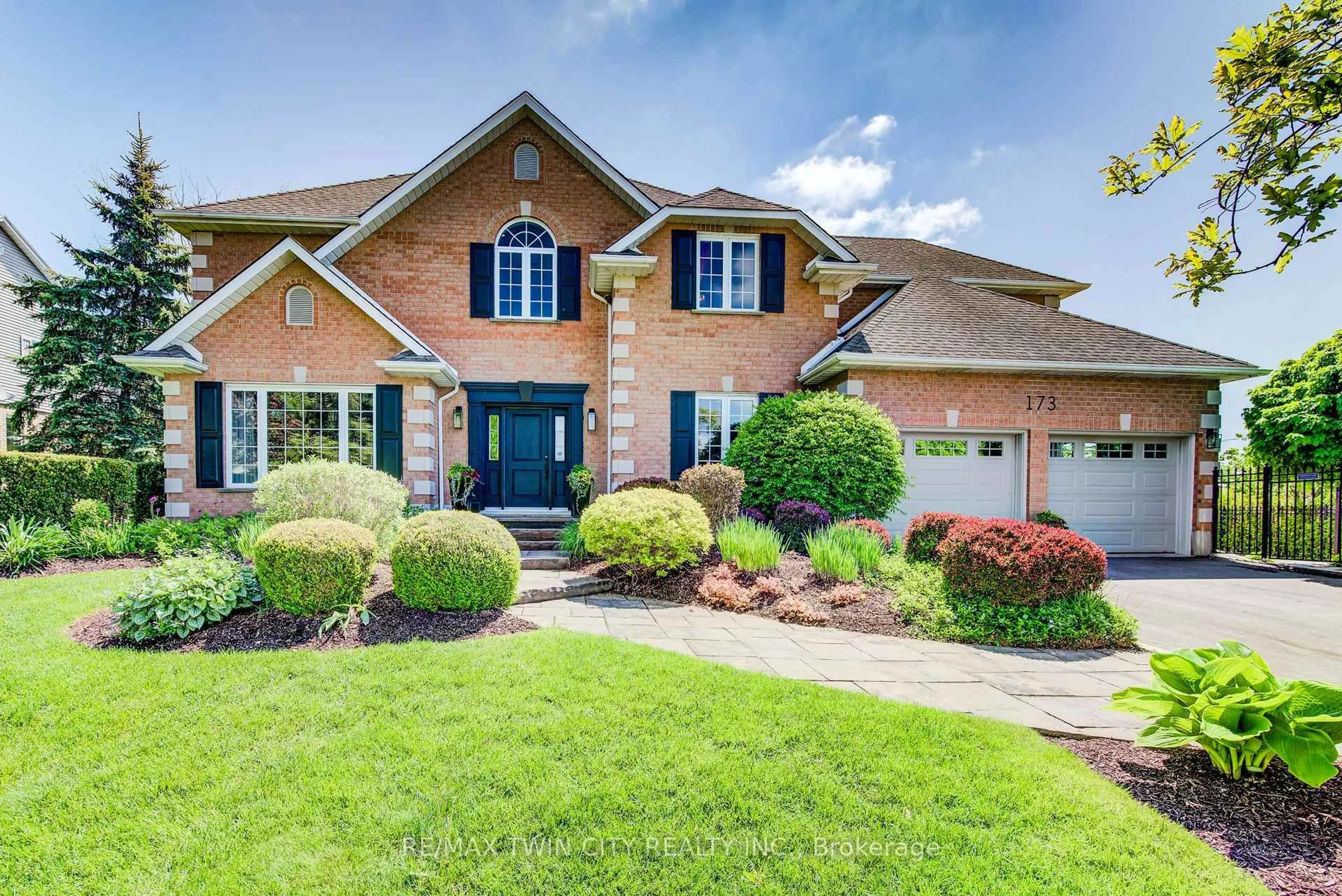 Home with brick exterior material, street for 173 Golf Course Rd, Woolwich Ontario N0B 1N0
