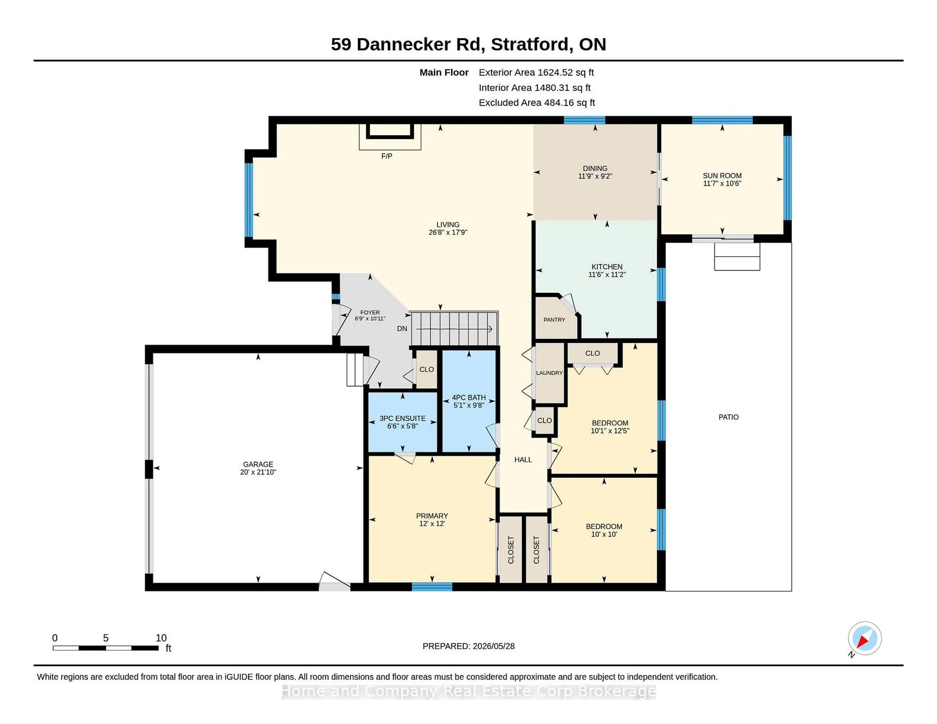 Floor plan for 59 Dannecker Rd, Stratford Ontario N5A 8B8