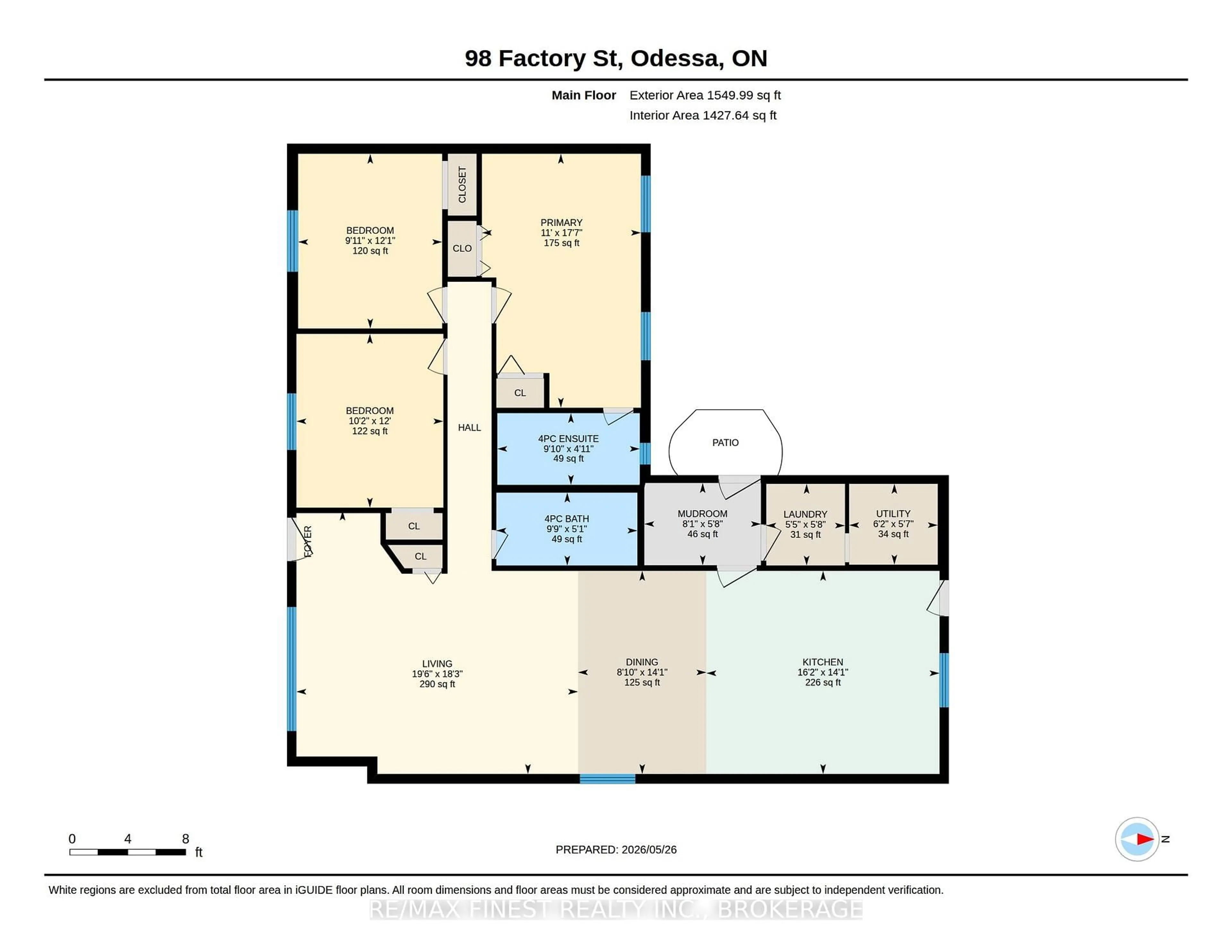 Floor plan for 98 Factory St, Bissett Creek Ontario K0H 2H0