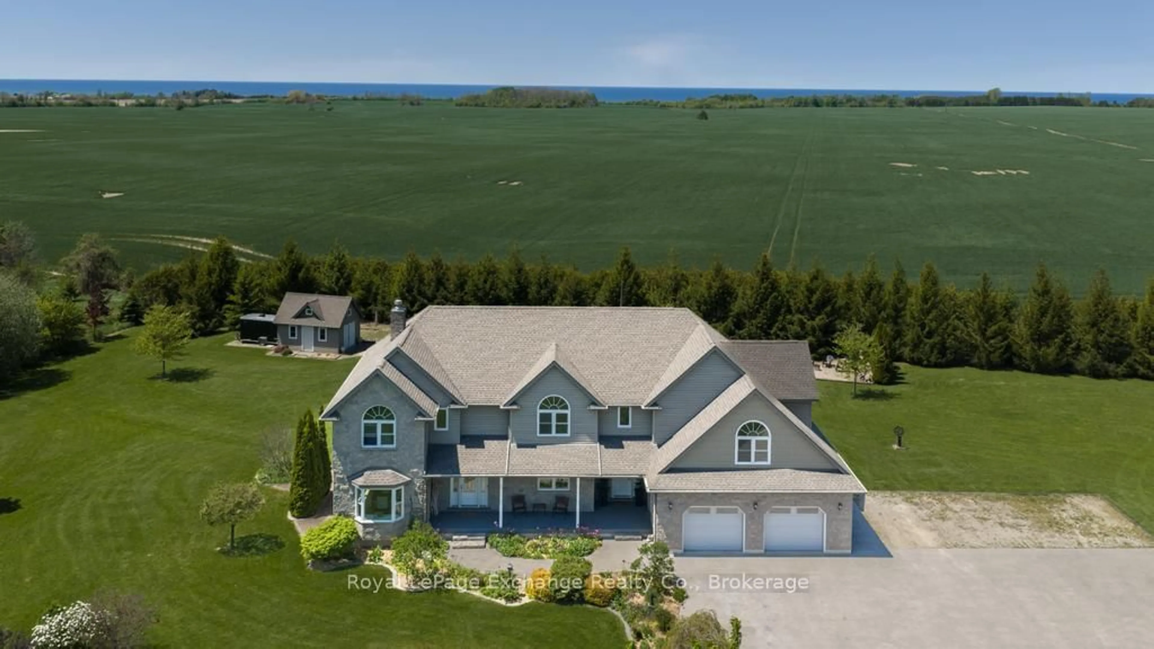 A pic from outside/outdoor area/front of a property/back of a property/a pic from drone, water/lake/river/ocean view for 1917 - 21 Highway, Kincardine Ontario N2Z 2X6