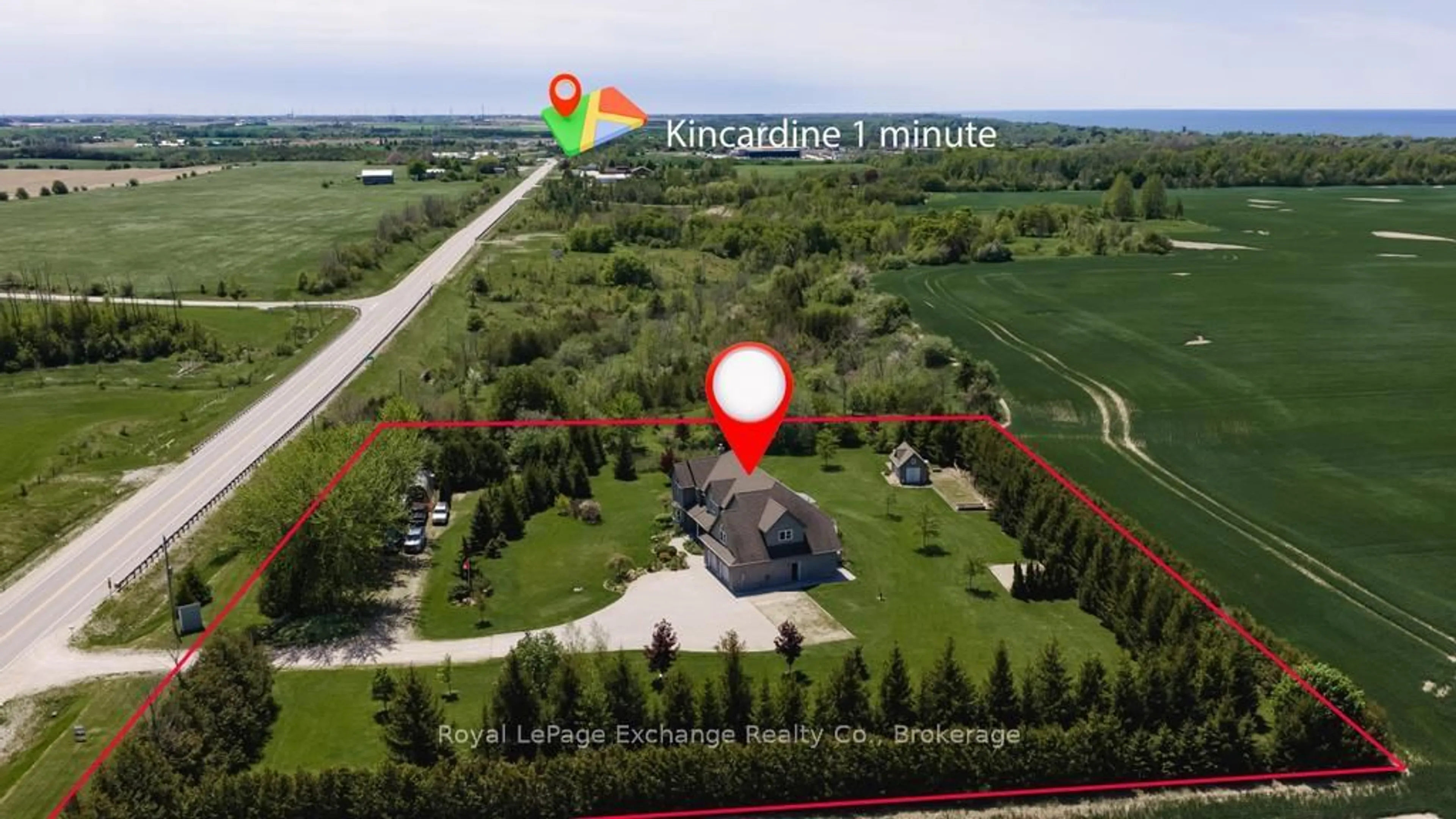 A pic from outside/outdoor area/front of a property/back of a property/a pic from drone, unknown for 1917 - 21 Highway, Kincardine Ontario N2Z 2X6