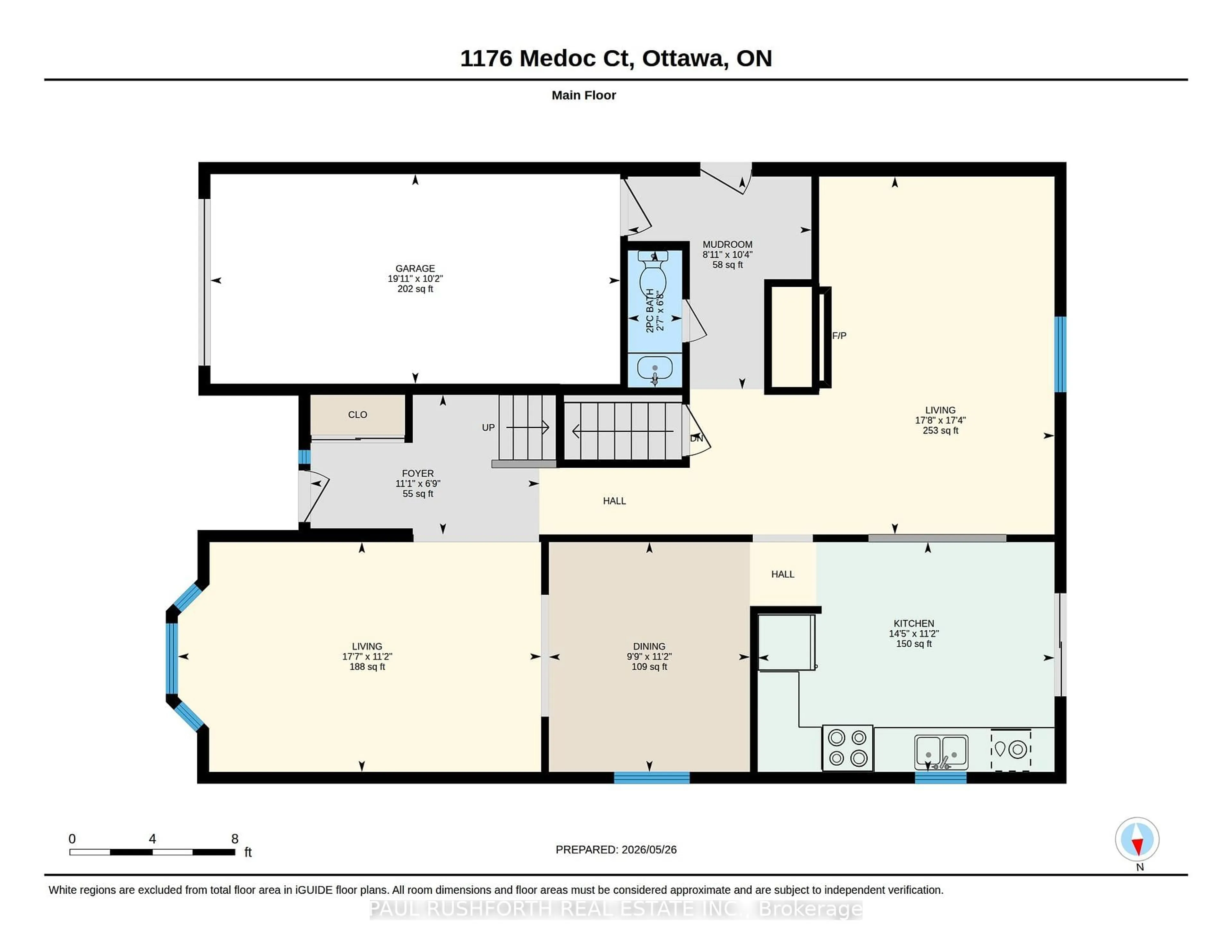 Floor plan for 1176 Medoc Crt, Ottawa Ontario K1C 2S6