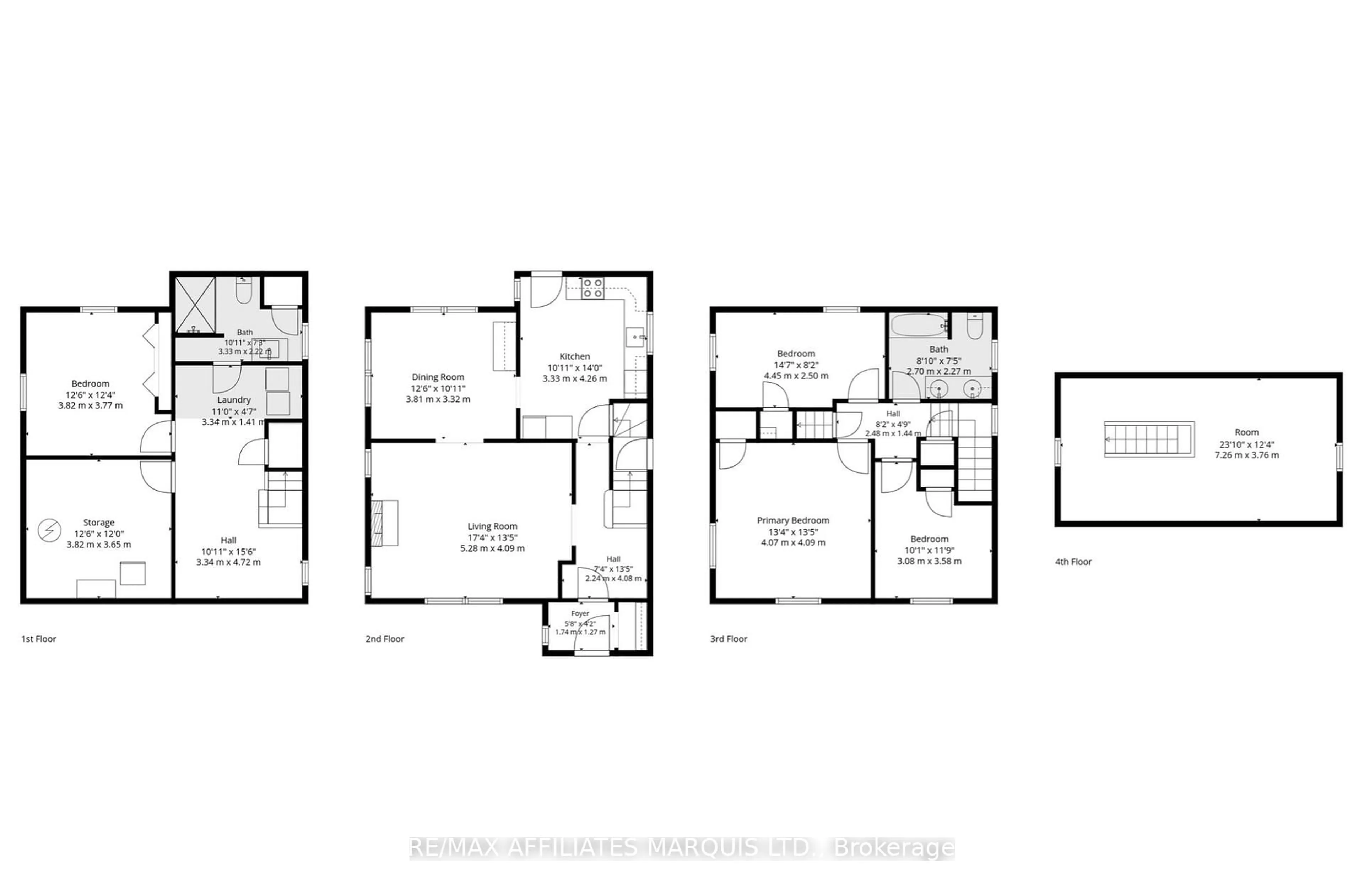 Floor plan for 111 Fourth St, Cornwall Ontario K6J 2R8