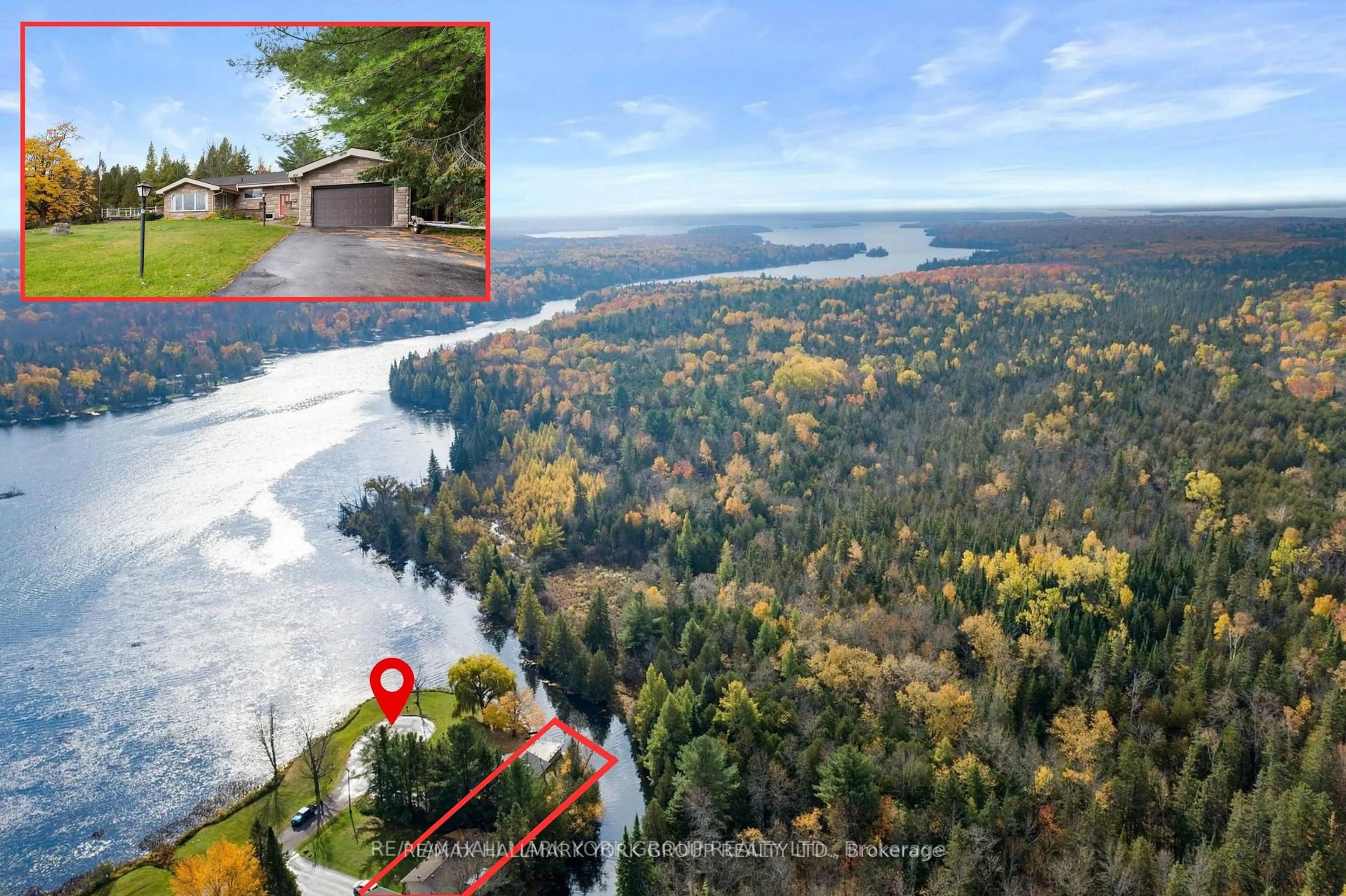 A pic from outside/outdoor area/front of a property/back of a property/a pic from drone, water/lake/river/ocean view for 102 Albert St, Kawartha Lakes Ontario K0M 1K0