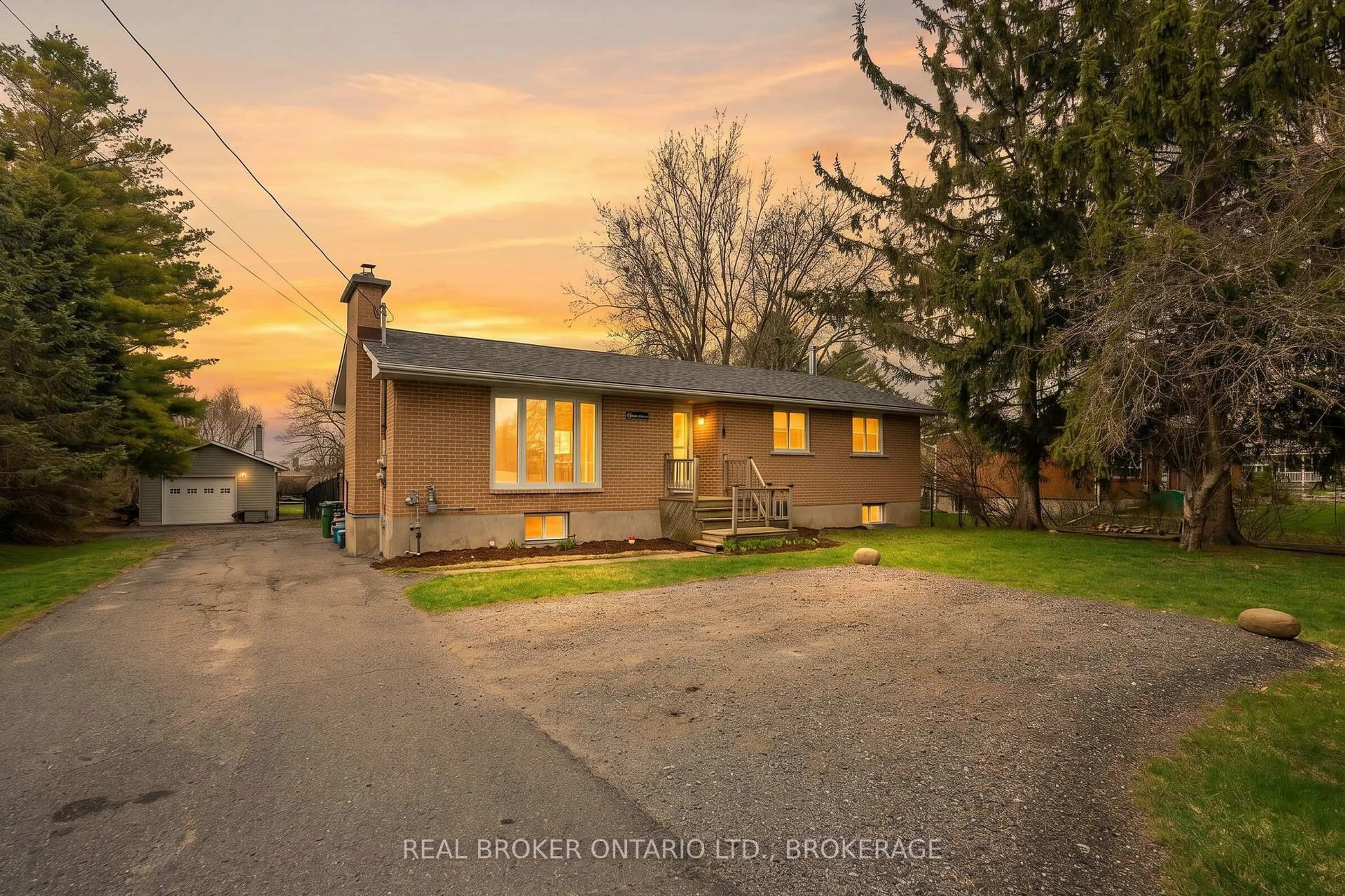 A pic from outside/outdoor area/front of a property/back of a property/a pic from drone, street for 1239 Unity Rd, Kingston Ontario K0H 1S0