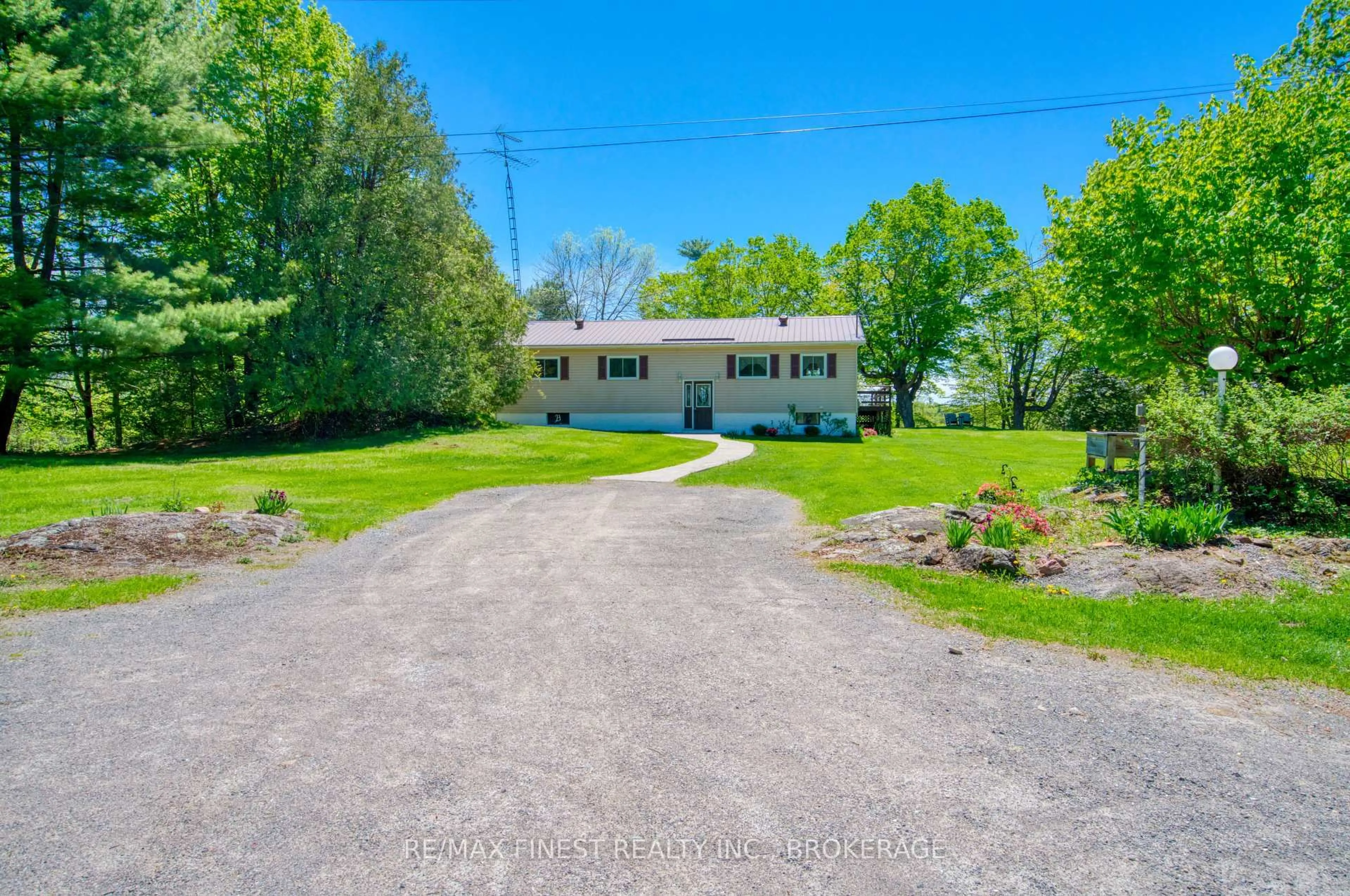 A pic from outside/outdoor area/front of a property/back of a property/a pic from drone, unknown for 1182 Clement Rd, Sharbot Lake Ontario K0H 2P0