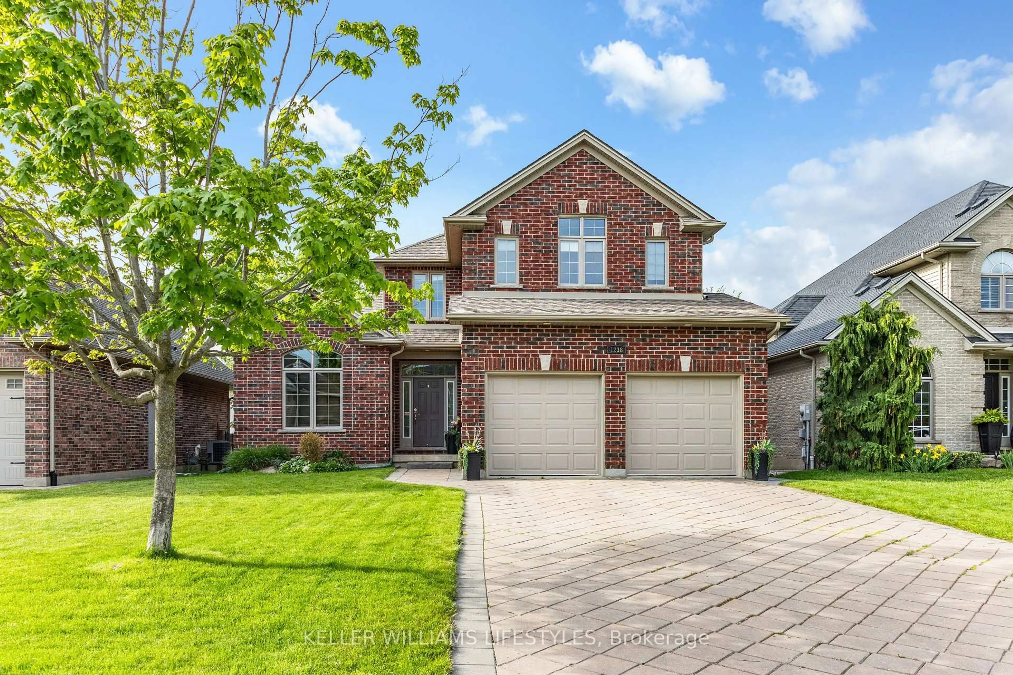 Home with brick exterior material, street for 1238 THAMESRIDGE Cres, London South Ontario N6K 4Z6