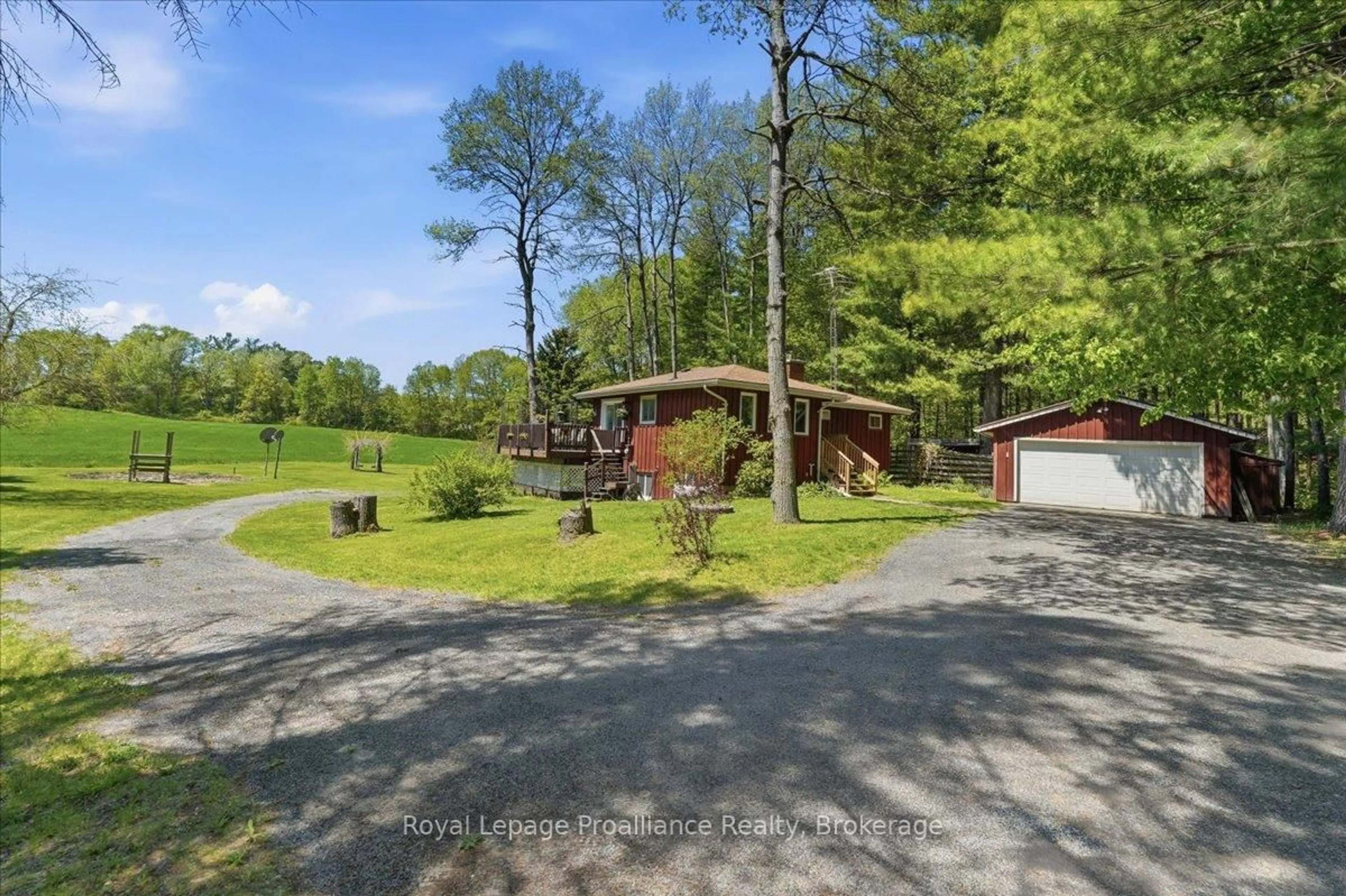 A pic from outside/outdoor area/front of a property/back of a property/a pic from drone, unknown for 110 Walt Rd, Quinte West Ontario K0K 3M0