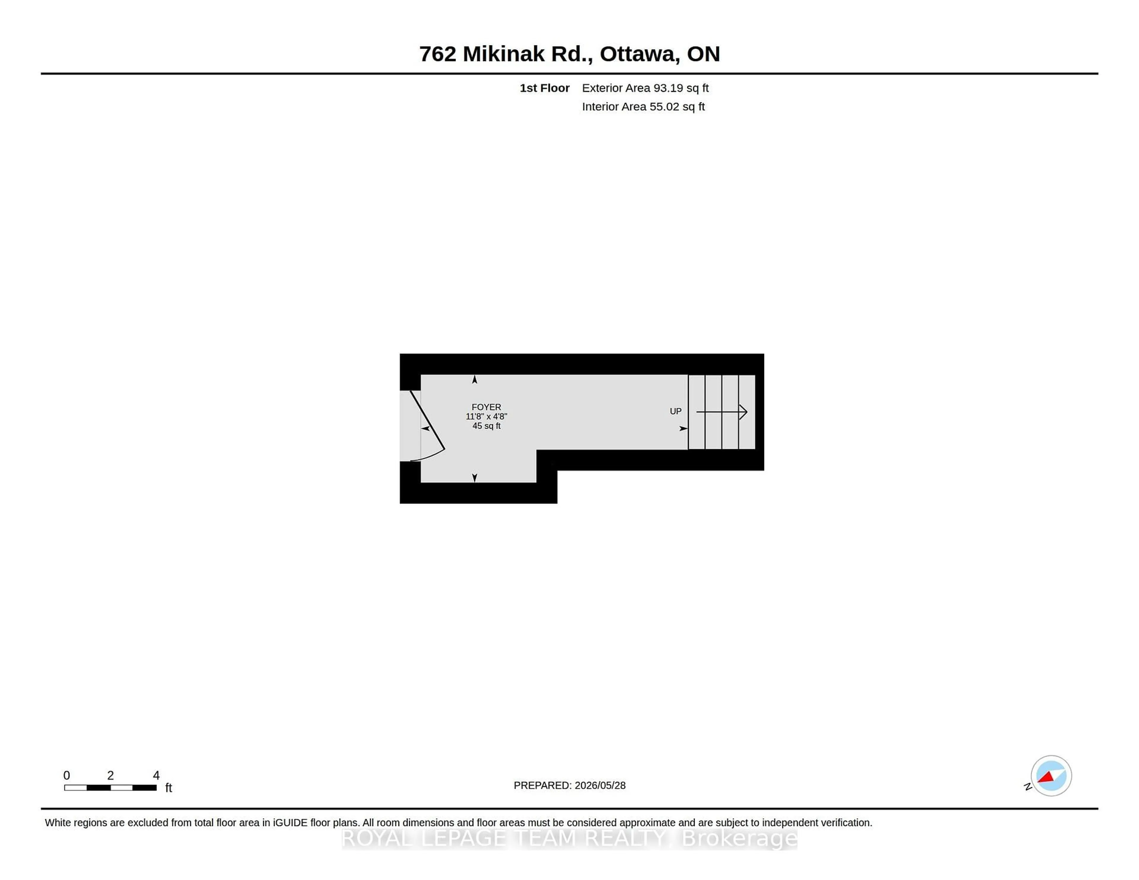 Floor plan for 762 Mikinak Rd, Ottawa Ontario K1K 5A5