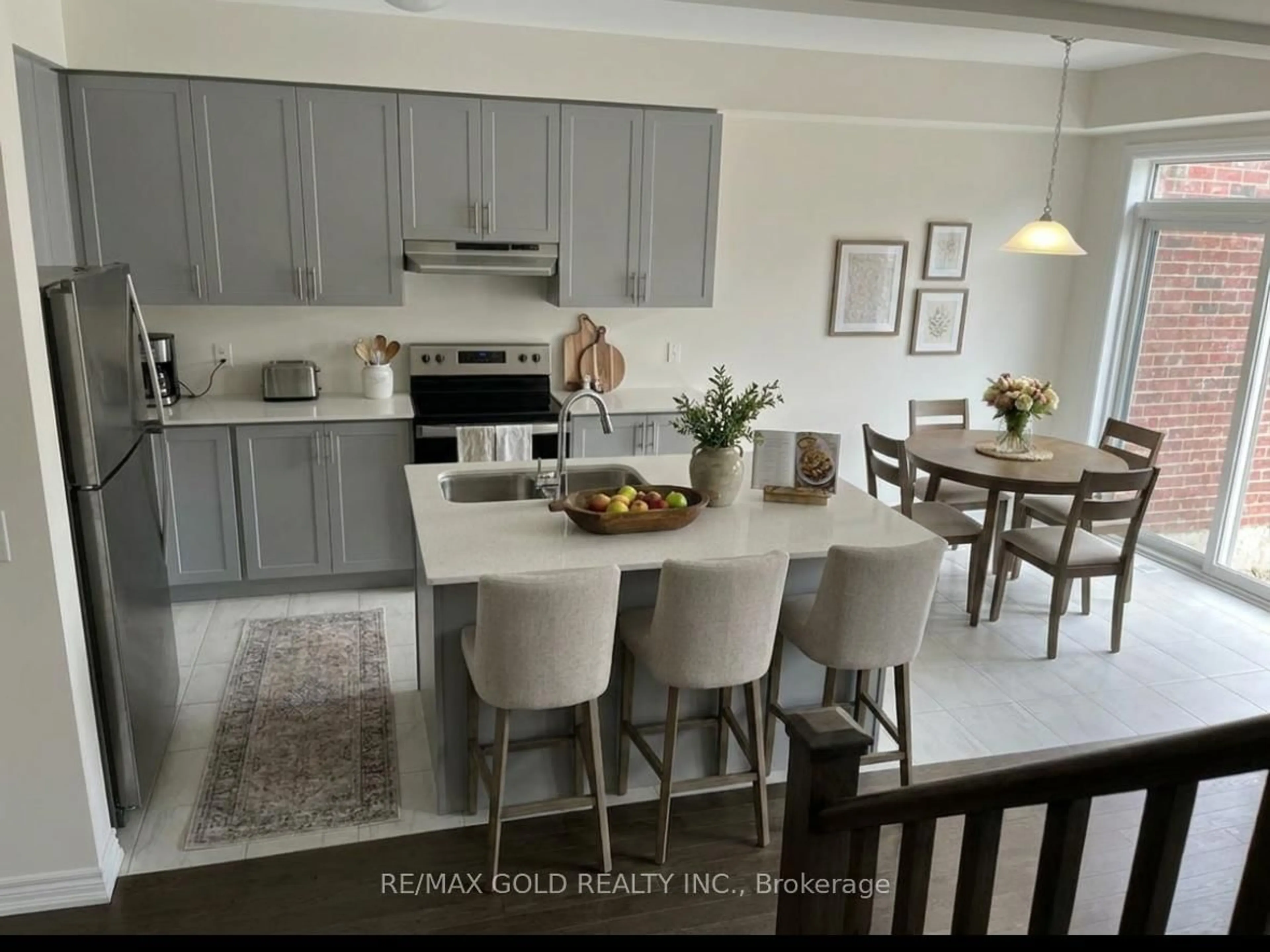 Open concept kitchen, ceramic/tile floor for 90 Grassbourne Ave, Kitchener Ontario N2R 0S5