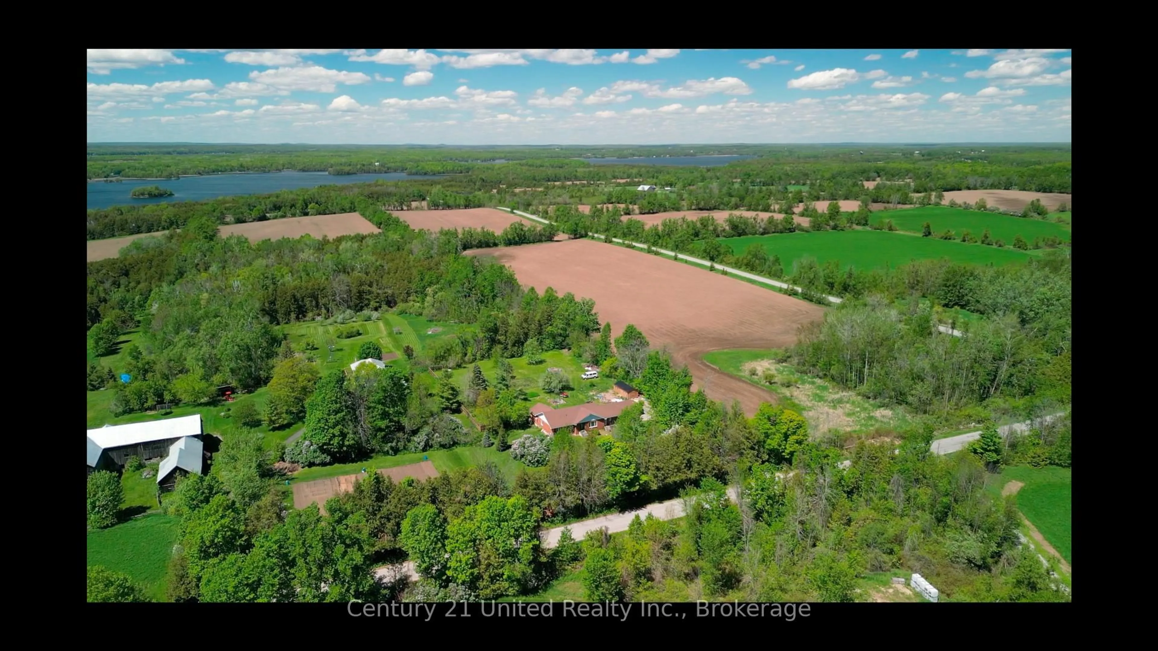 A pic from outside/outdoor area/front of a property/back of a property/a pic from drone, forest/trees view for 1592 12th Line Smith, Selwyn Ontario K0L 2H0