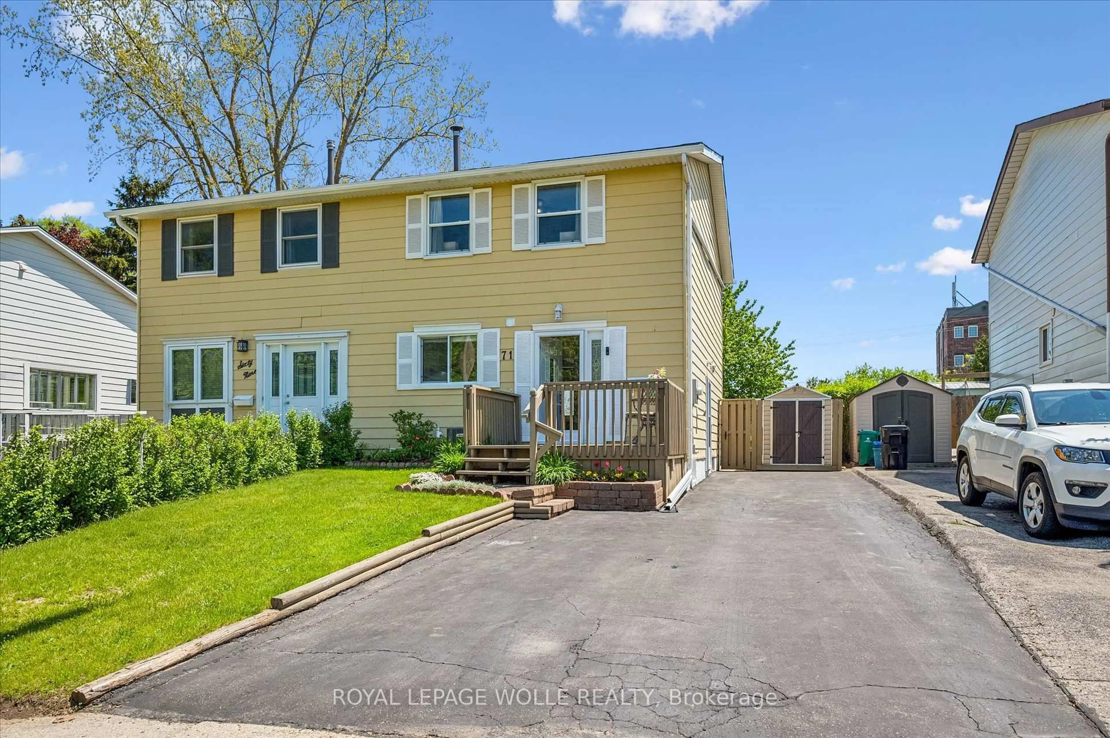 A pic from outside/outdoor area/front of a property/back of a property/a pic from drone, street for 71 Blackhorne Dr, Kitchener Ontario N2E 1T5