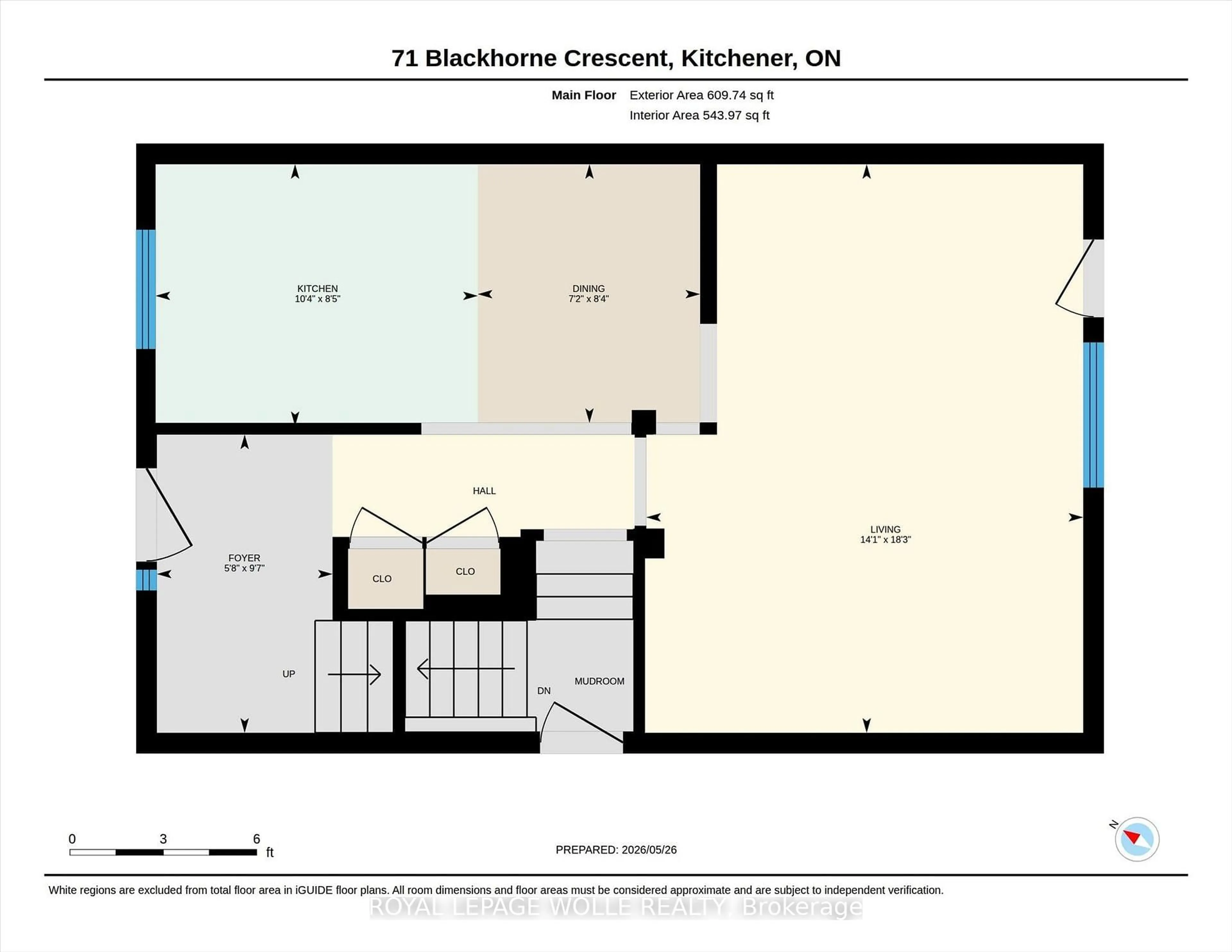 Floor plan for 71 Blackhorne Dr, Kitchener Ontario N2E 1T5
