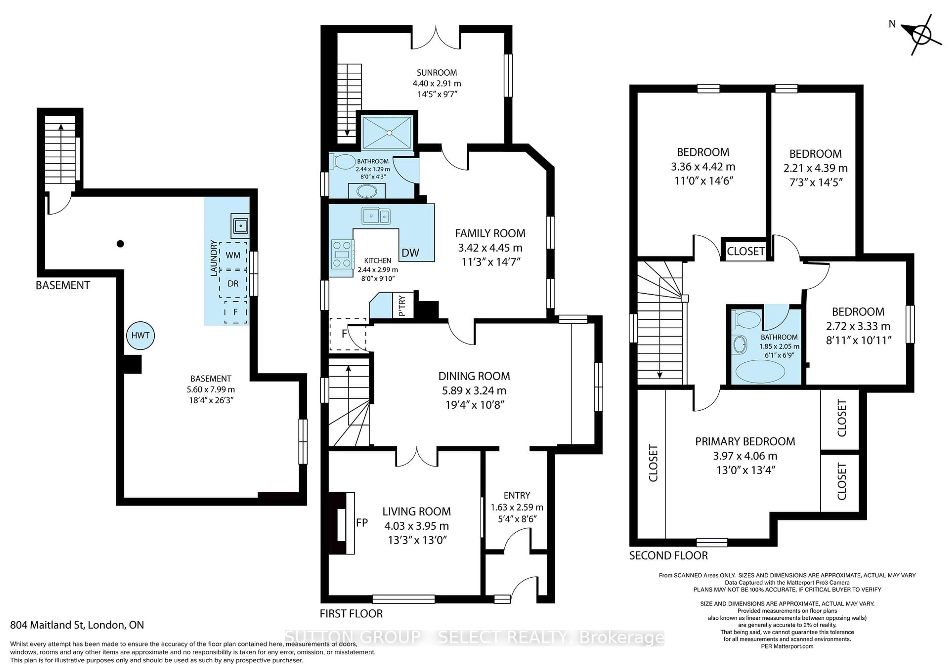 Floor plan for 804 Maitland St, London East Ontario N5Y 2W5
