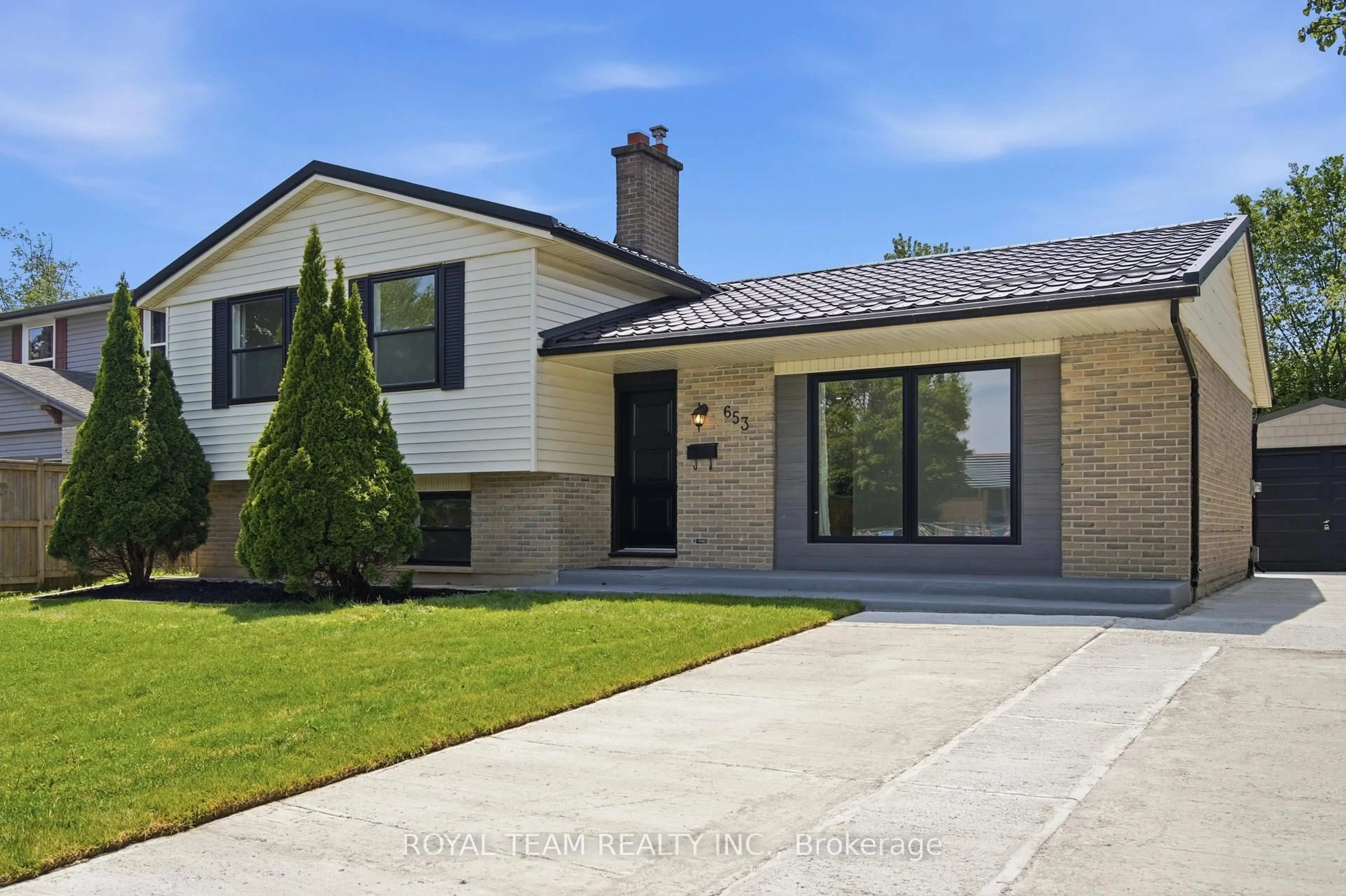 Home with brick exterior material, street for 653 Steeplechase Dr, London South Ontario N6J 3P3