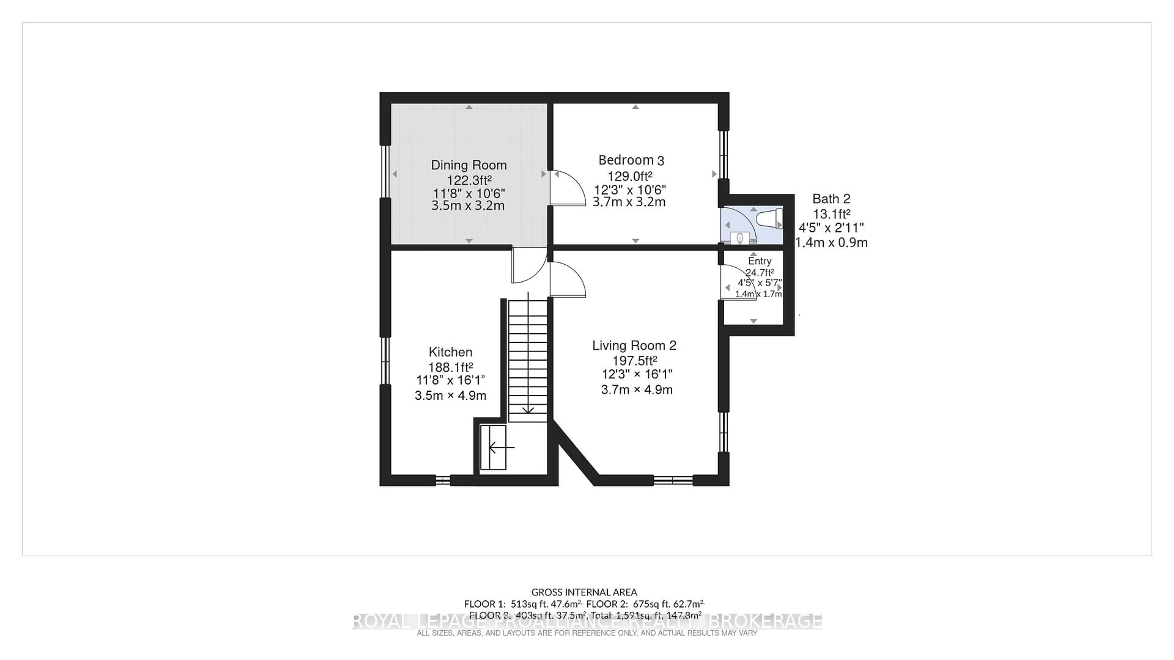 Floor plan for 204 Collingwood St, Kingston Ontario K7L 3X8