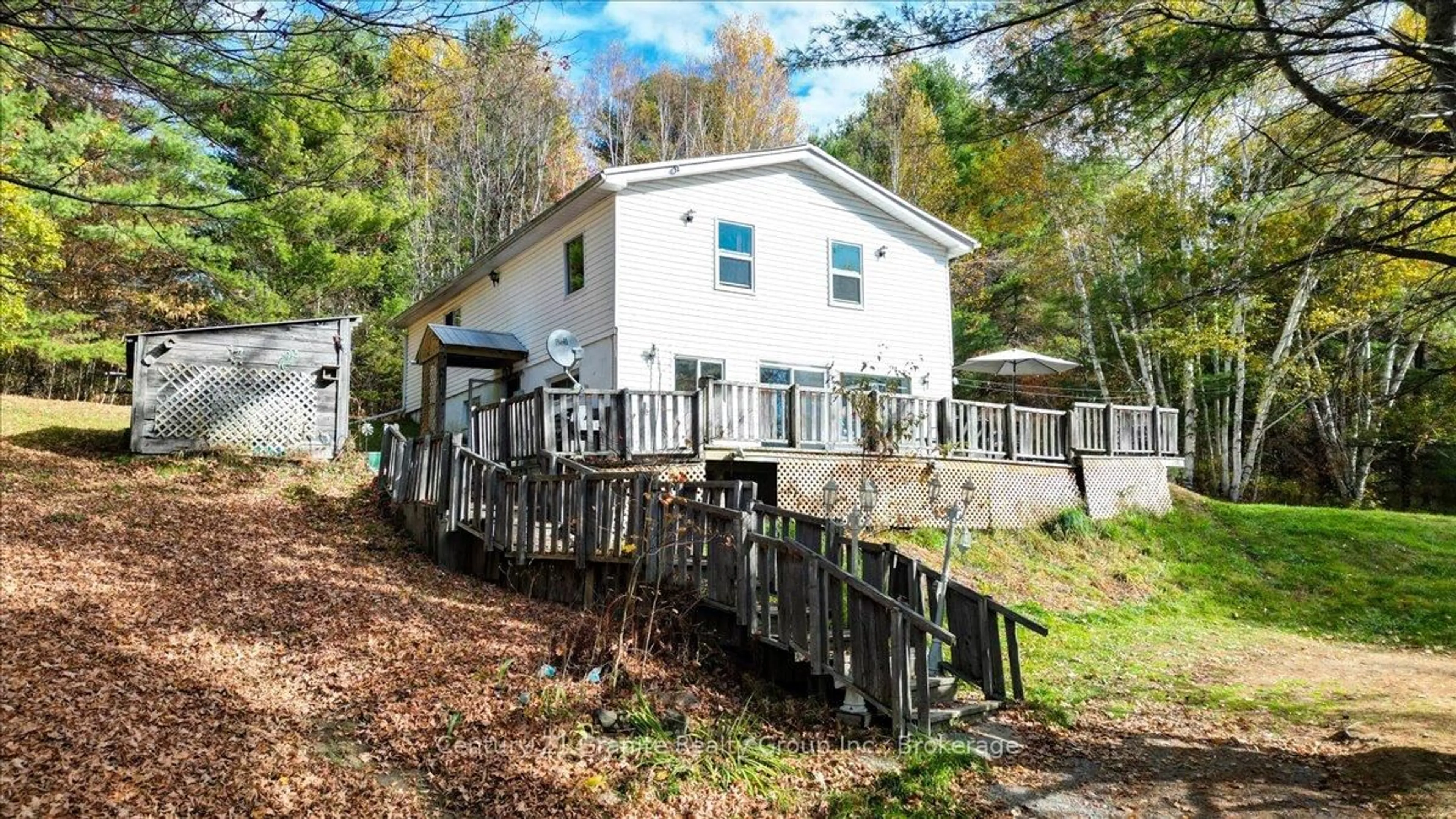 A pic from outside/outdoor area/front of a property/back of a property/a pic from drone, unknown for 482 Old L'Amable Rd, Bancroft Ontario K0L 1C0