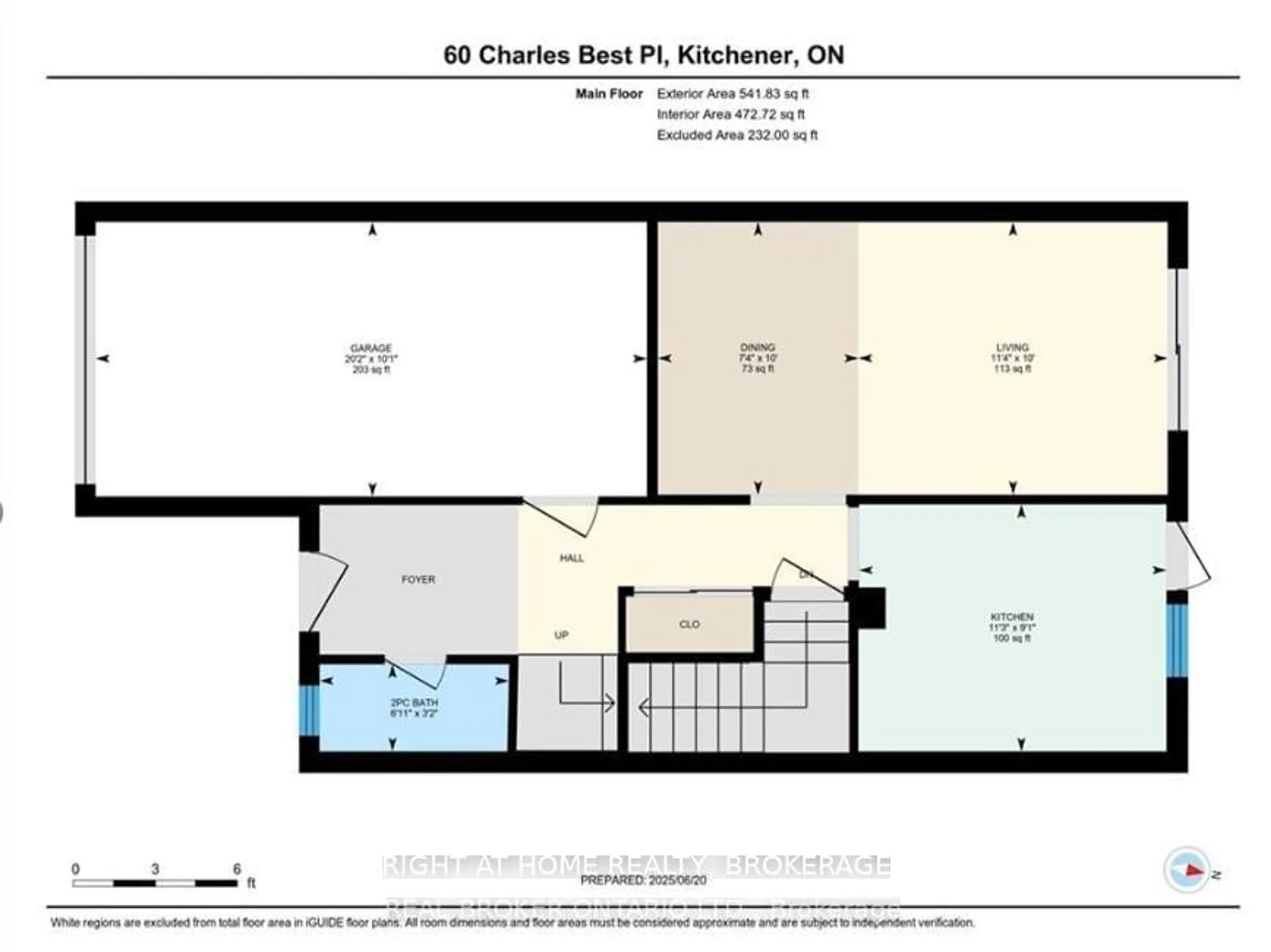 Floor plan for 60 Charles Best Pl, Kitchener Ontario N2M 5A3