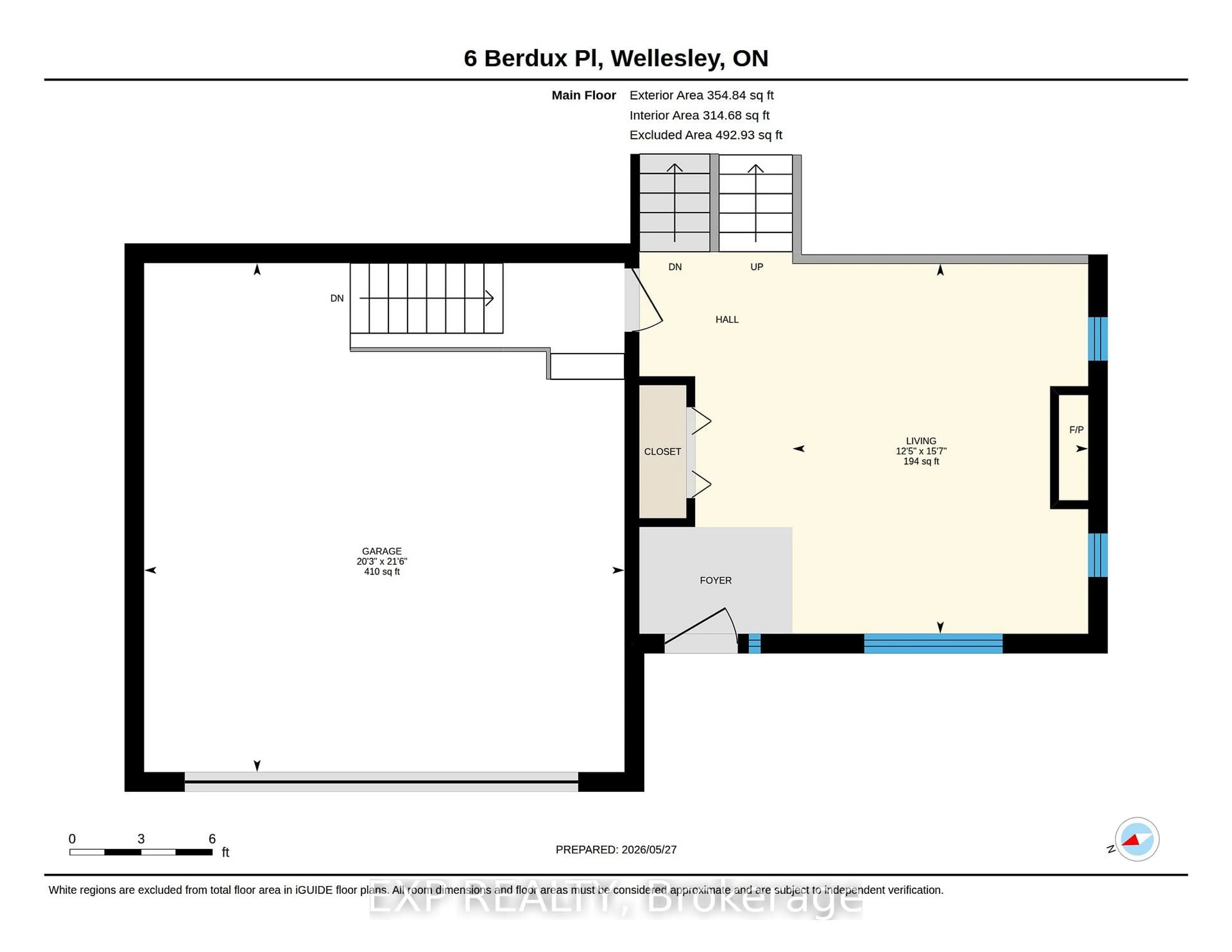 Floor plan for 6 Berdux Pl, Wellesley Ontario N0B 2T0