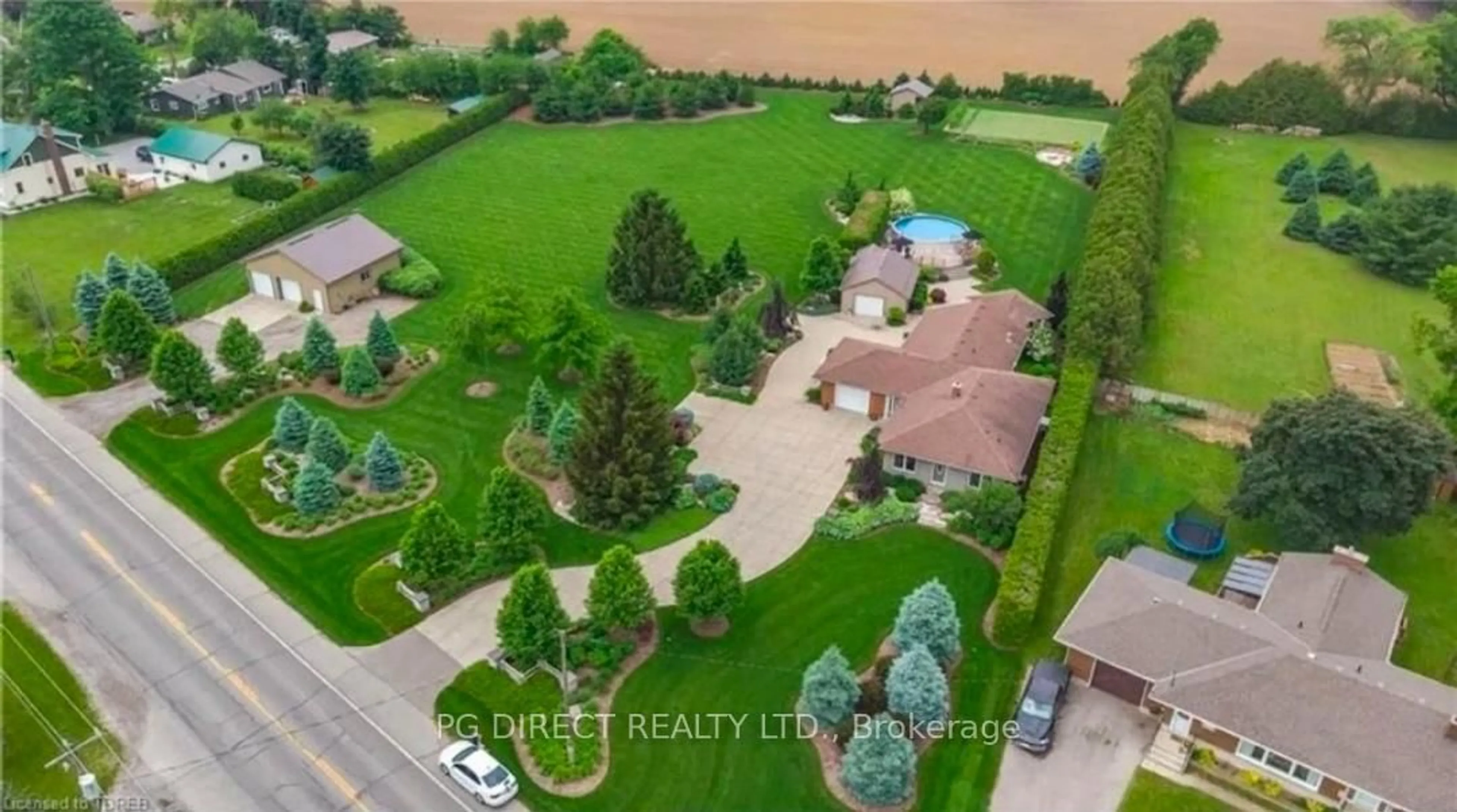 A pic from outside/outdoor area/front of a property/back of a property/a pic from drone, water/lake/river/ocean view for 547 Old Highway 24 Highway, Norfolk Ontario N0E 1Y0
