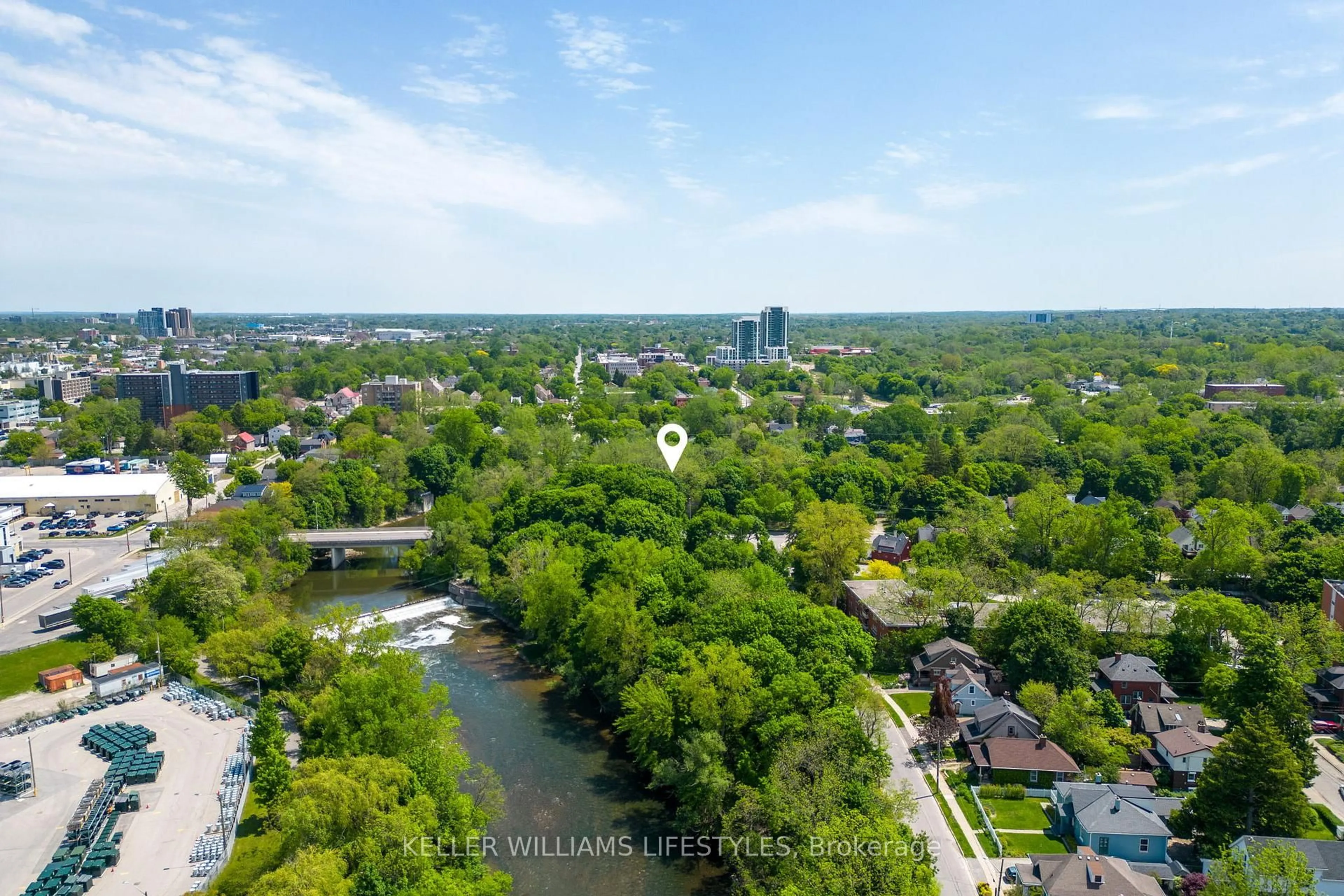 A pic from outside/outdoor area/front of a property/back of a property/a pic from drone, water/lake/river/ocean view for 49 CARFRAE St, London South Ontario N6C 1G1