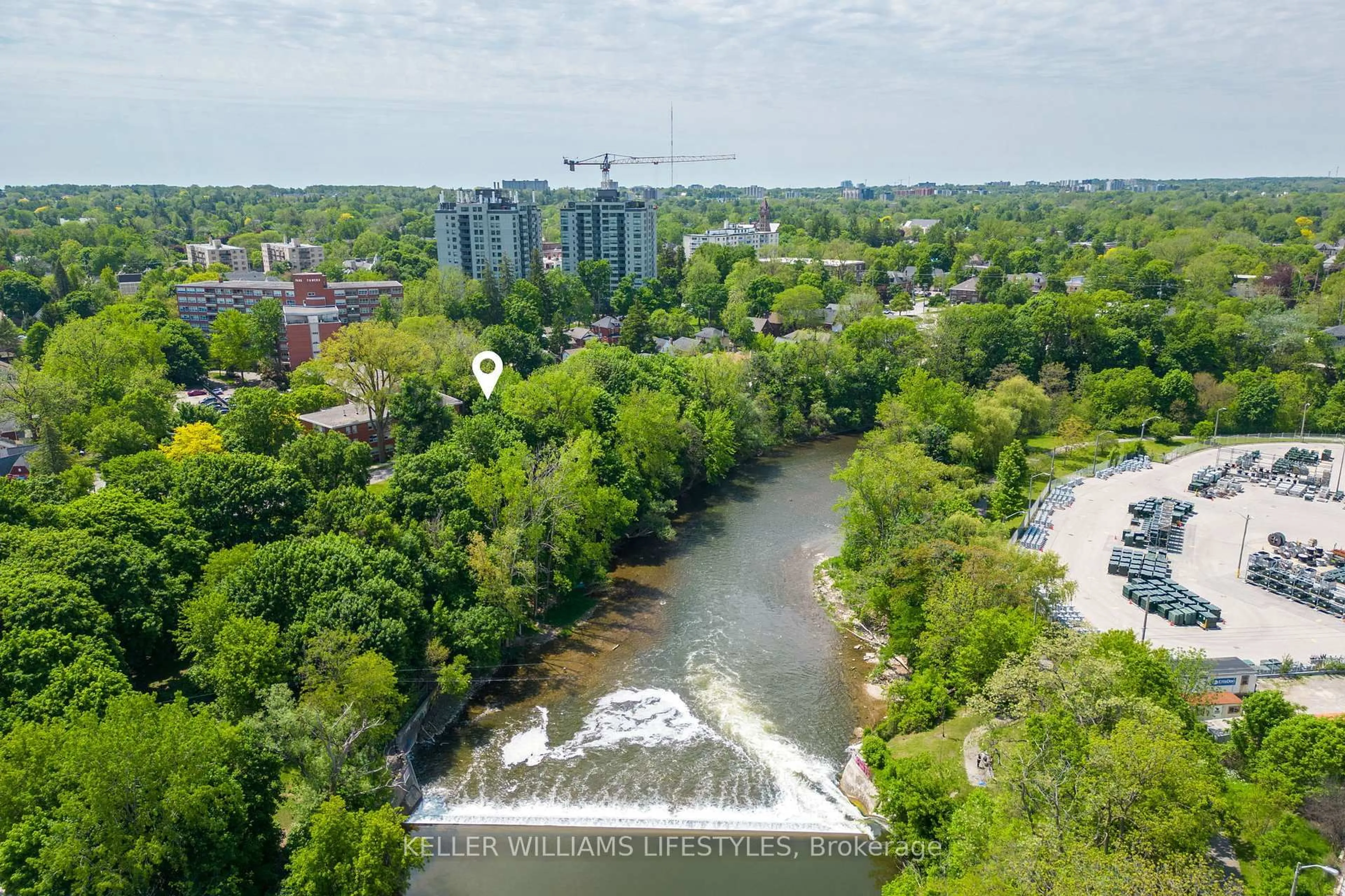 A pic from outside/outdoor area/front of a property/back of a property/a pic from drone, water/lake/river/ocean view for 49 CARFRAE St, London South Ontario N6C 1G1