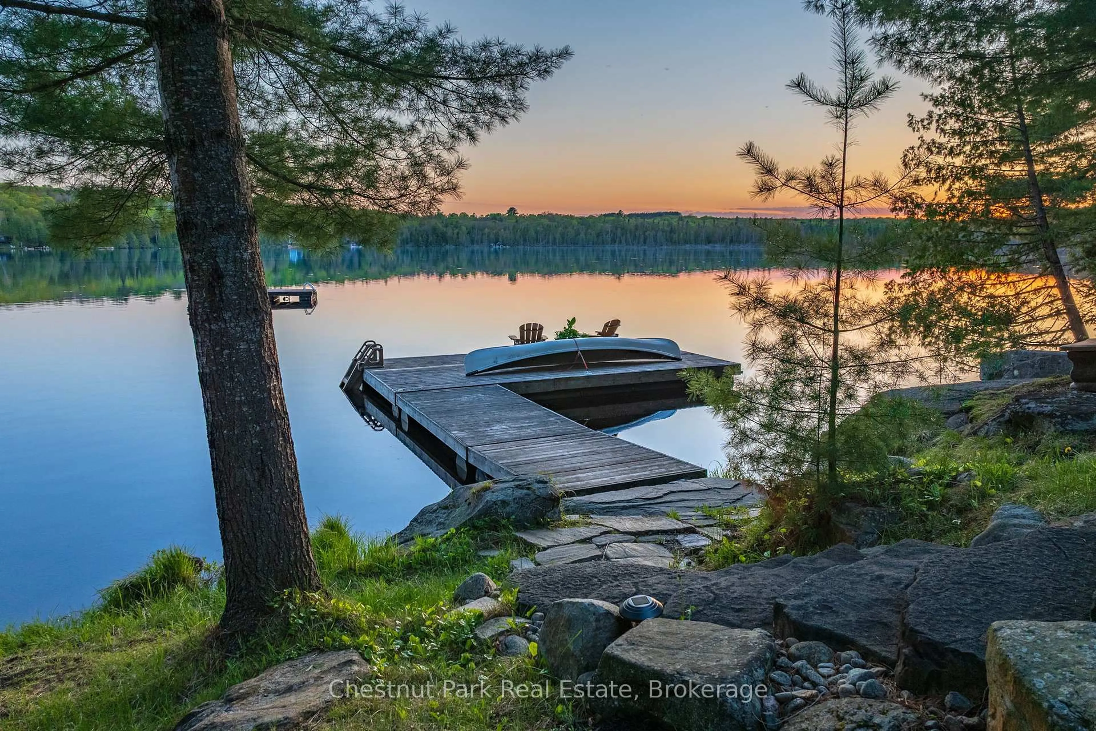 Patio, water/lake/river/ocean view for 132 Pinedale Rd, Perry Ontario P0A 1R0