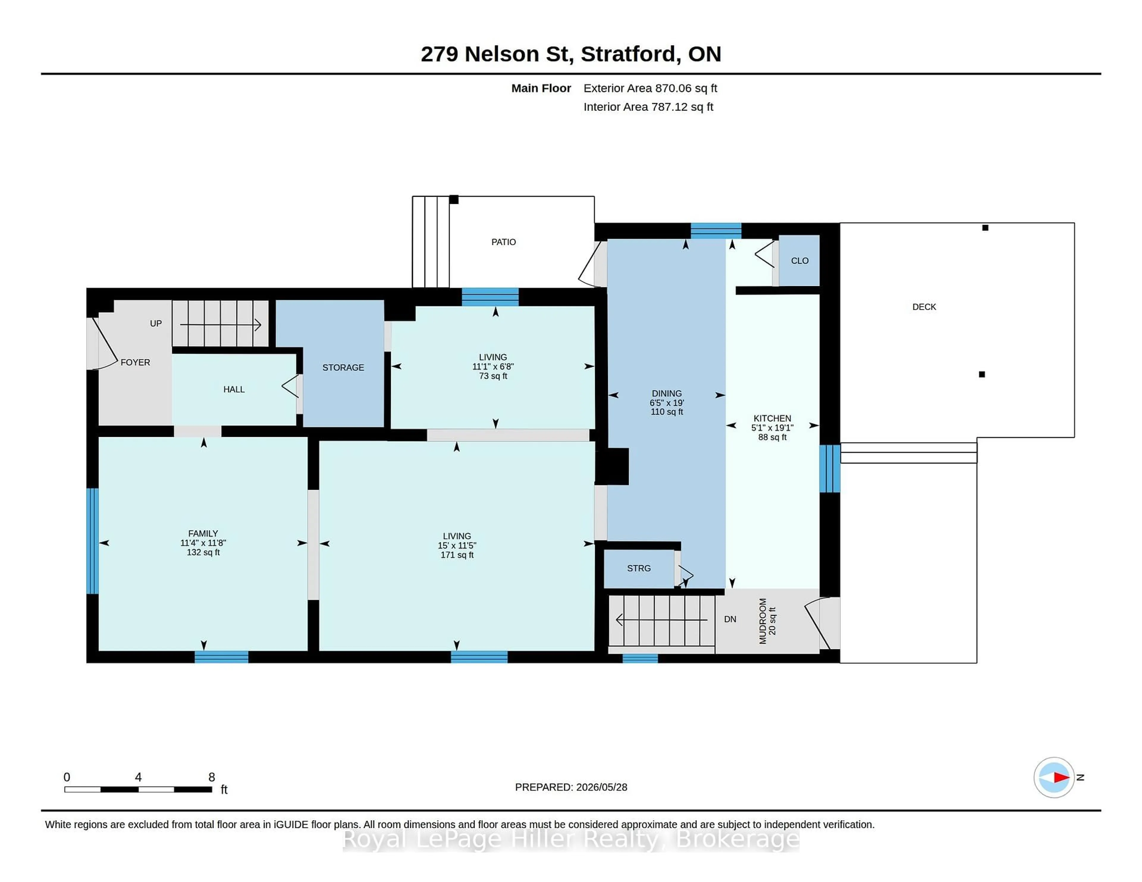 Floor plan for 279 Nelson St, Stratford Ontario N5A 2K5