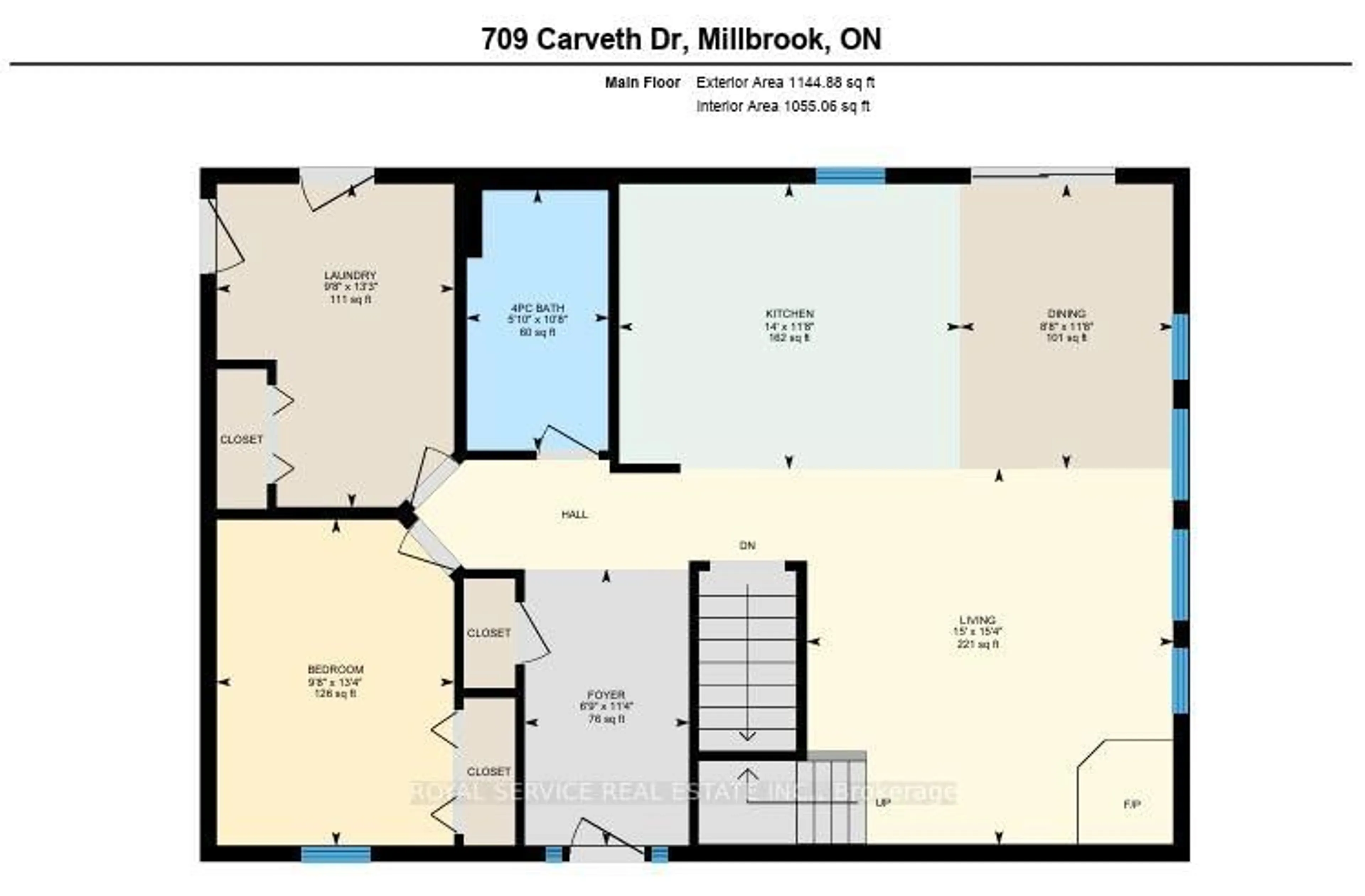 Floor plan for 709 Carveth Dr, Cavan Monaghan Ontario L0A 1G0