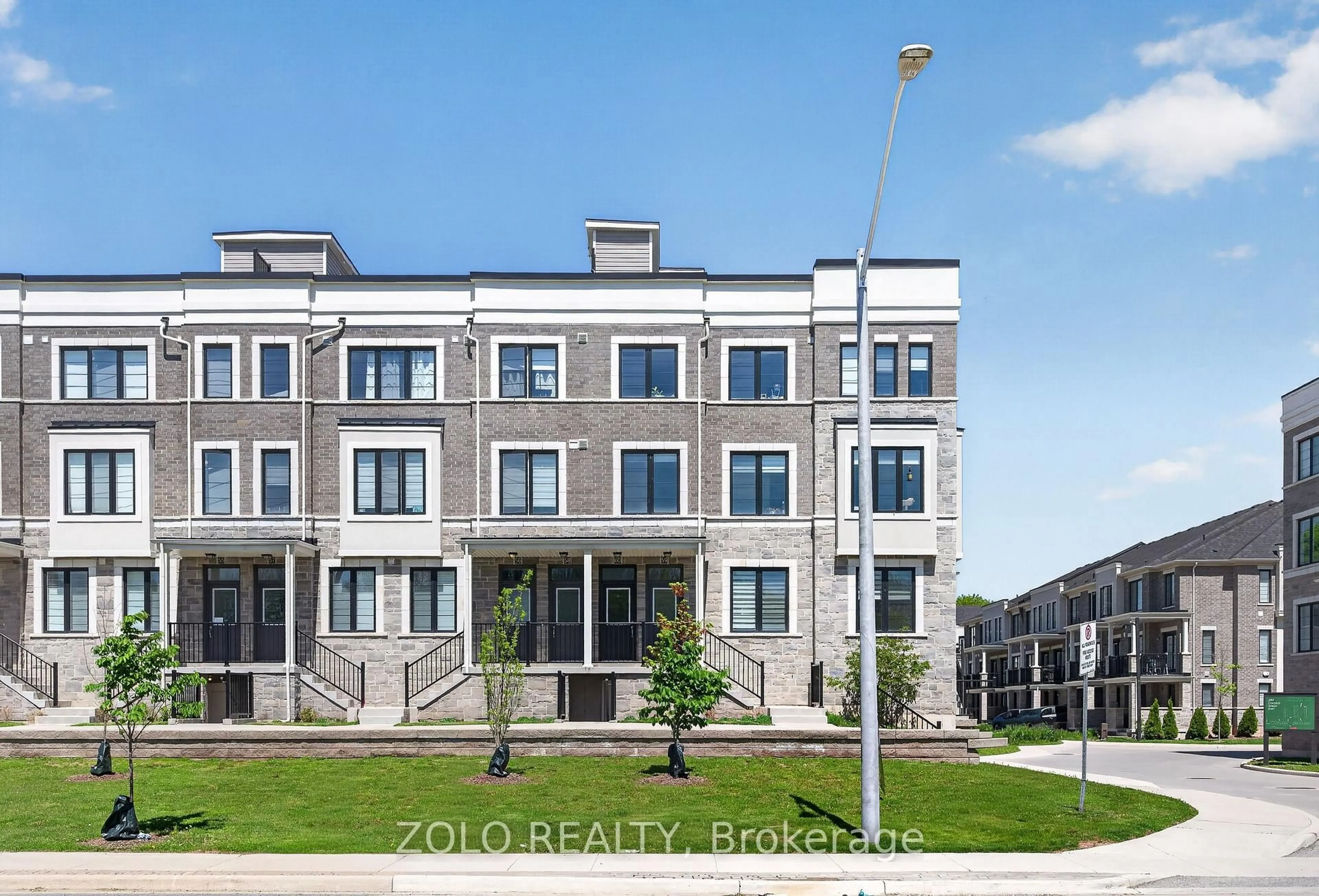 A pic from outside/outdoor area/front of a property/back of a property/a pic from drone, street for 383 Dundas St #59, Hamilton Ontario L8B 1X6