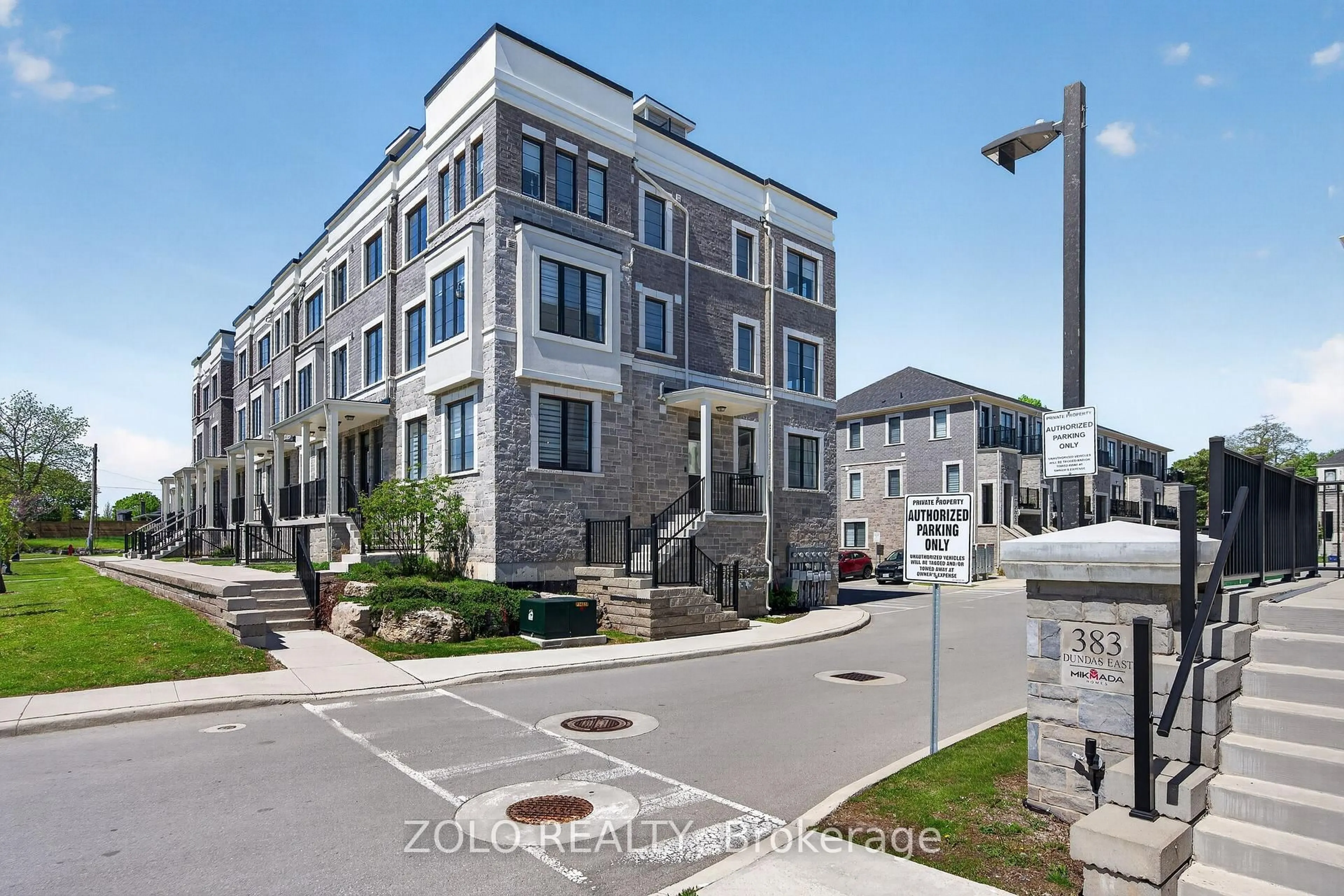 A pic from outside/outdoor area/front of a property/back of a property/a pic from drone, street for 383 Dundas St #59, Hamilton Ontario L8B 1X6