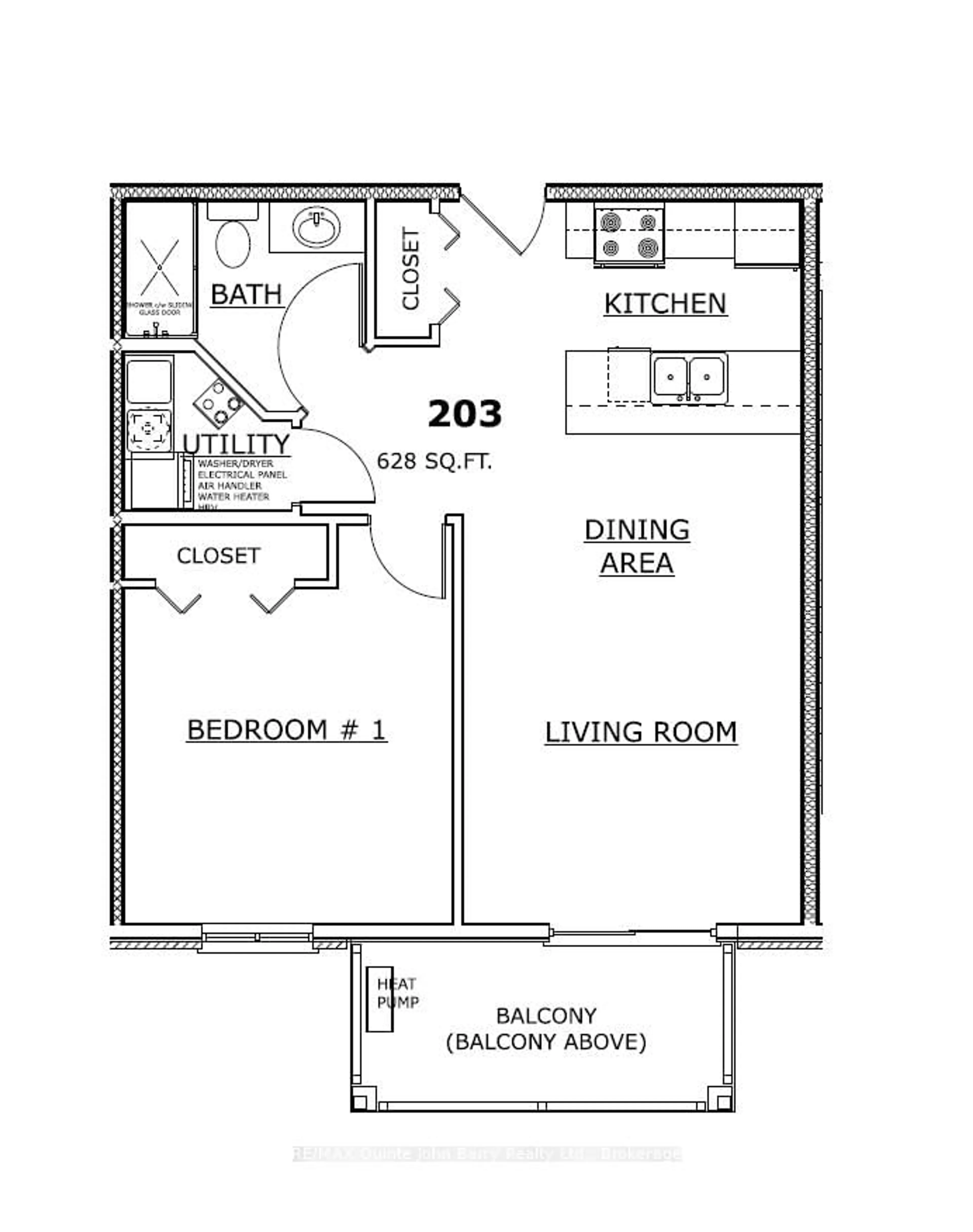 Floor plan for 203-10 Hillside Meadow Dr, Quinte West Ontario K8V 0J7